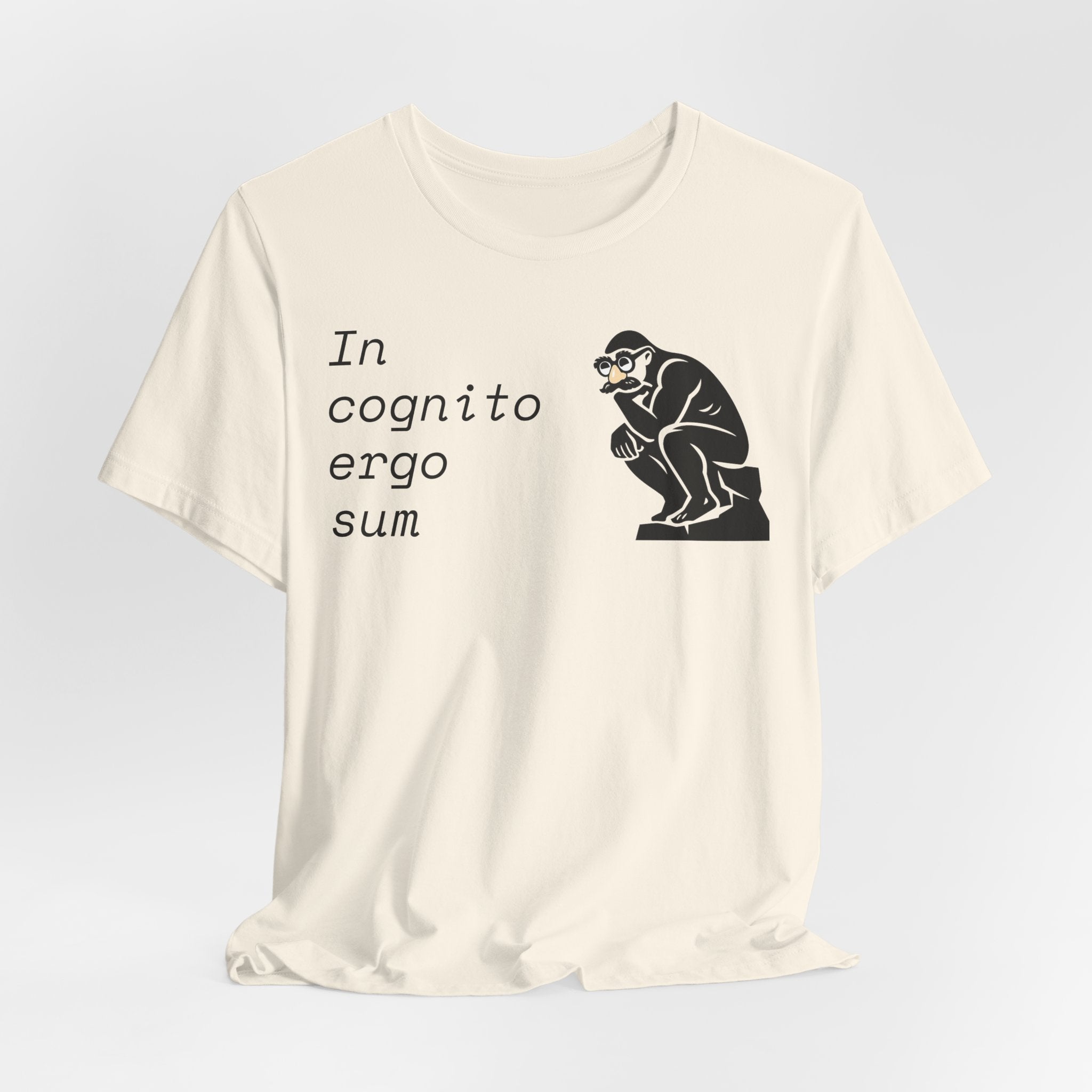 In Cognito Ergo Sum – Minimalist Philosophy T-Shirt