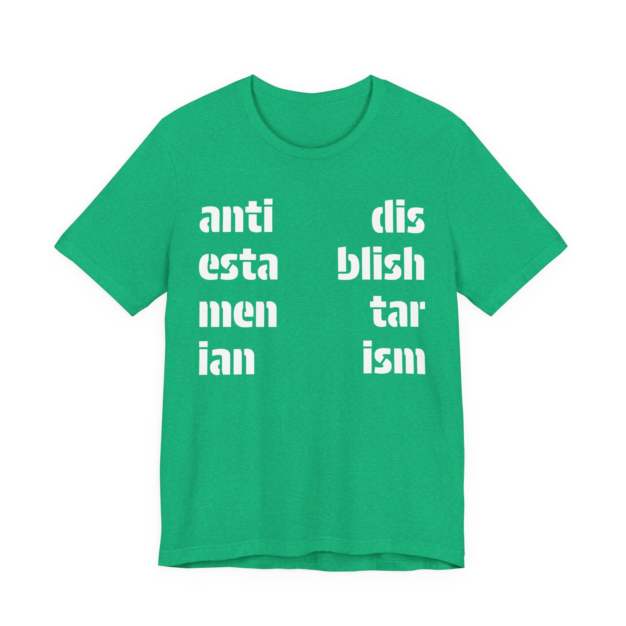 Antidisestablishmentarianism T-Shirt | Modern Typographic Grid Tee