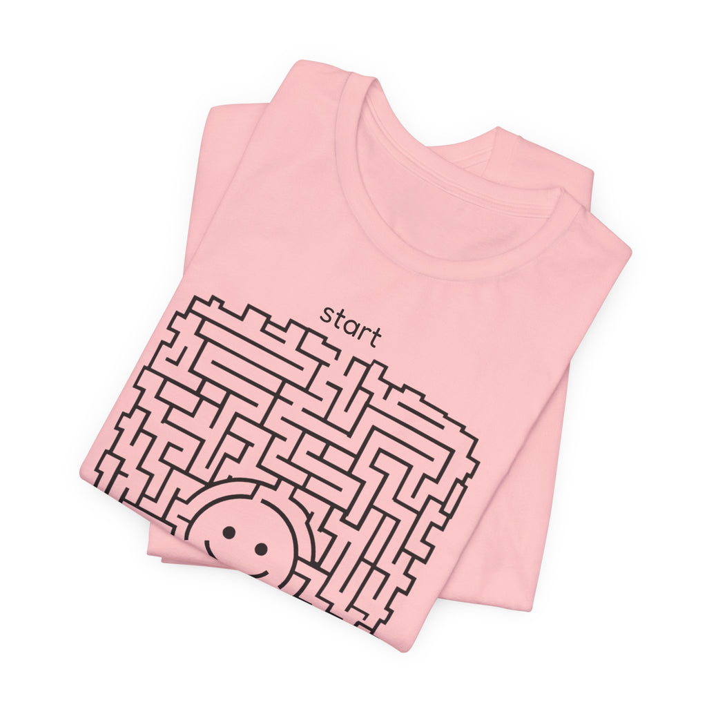 The "Pursuit of Happiness" Unsolvable Maze Tee | Funny Nihilist Graphic Shirt