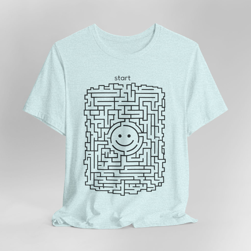 The "Pursuit of Happiness" Unsolvable Maze Tee | Funny Nihilist Graphic Shirt