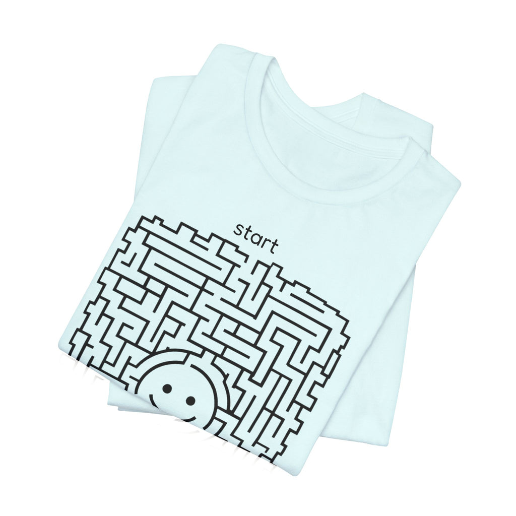 The "Pursuit of Happiness" Unsolvable Maze Tee | Funny Nihilist Graphic Shirt