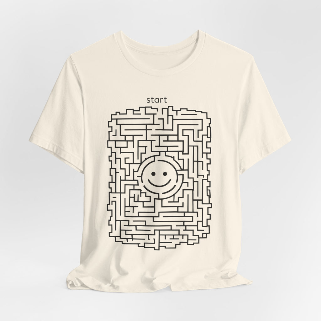 The "Pursuit of Happiness" Unsolvable Maze Tee | Funny Nihilist Graphic Shirt