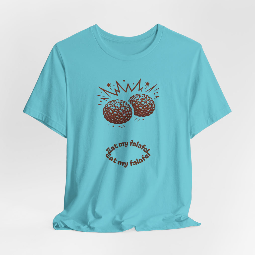 Eat My Falafel Graphic Tee | Sarcastic Middle Eastern Food Shirt | Edgy Humor