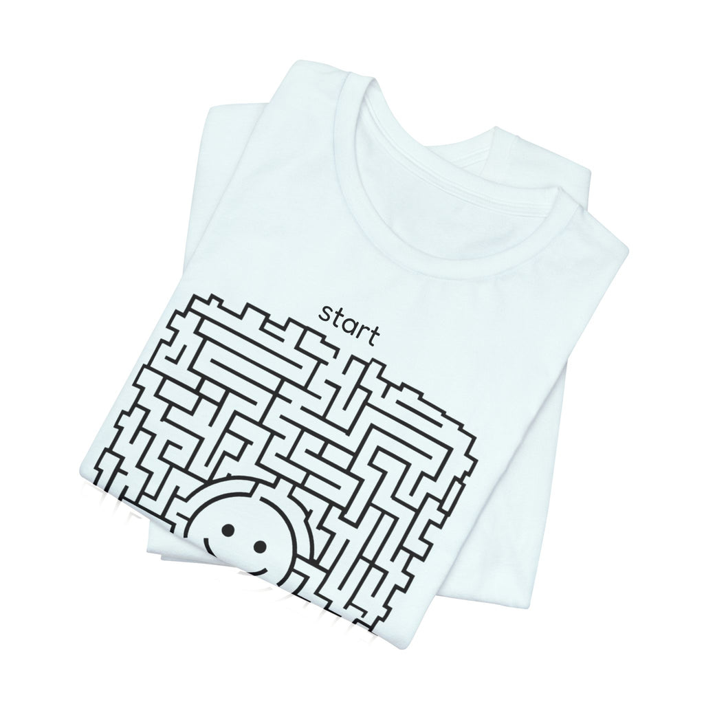 The "Pursuit of Happiness" Unsolvable Maze Tee | Funny Nihilist Graphic Shirt