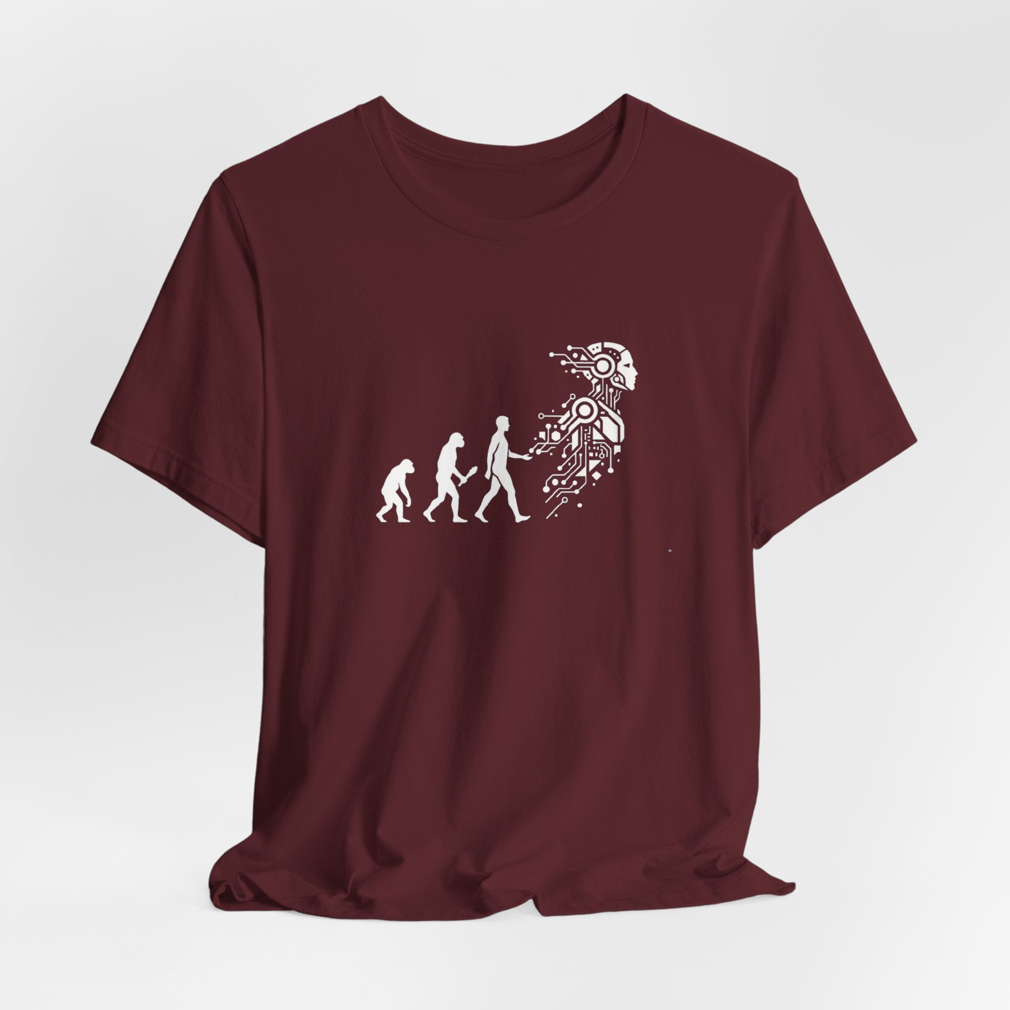 AI Evolution T-Shirt — From Ape to Algorithm