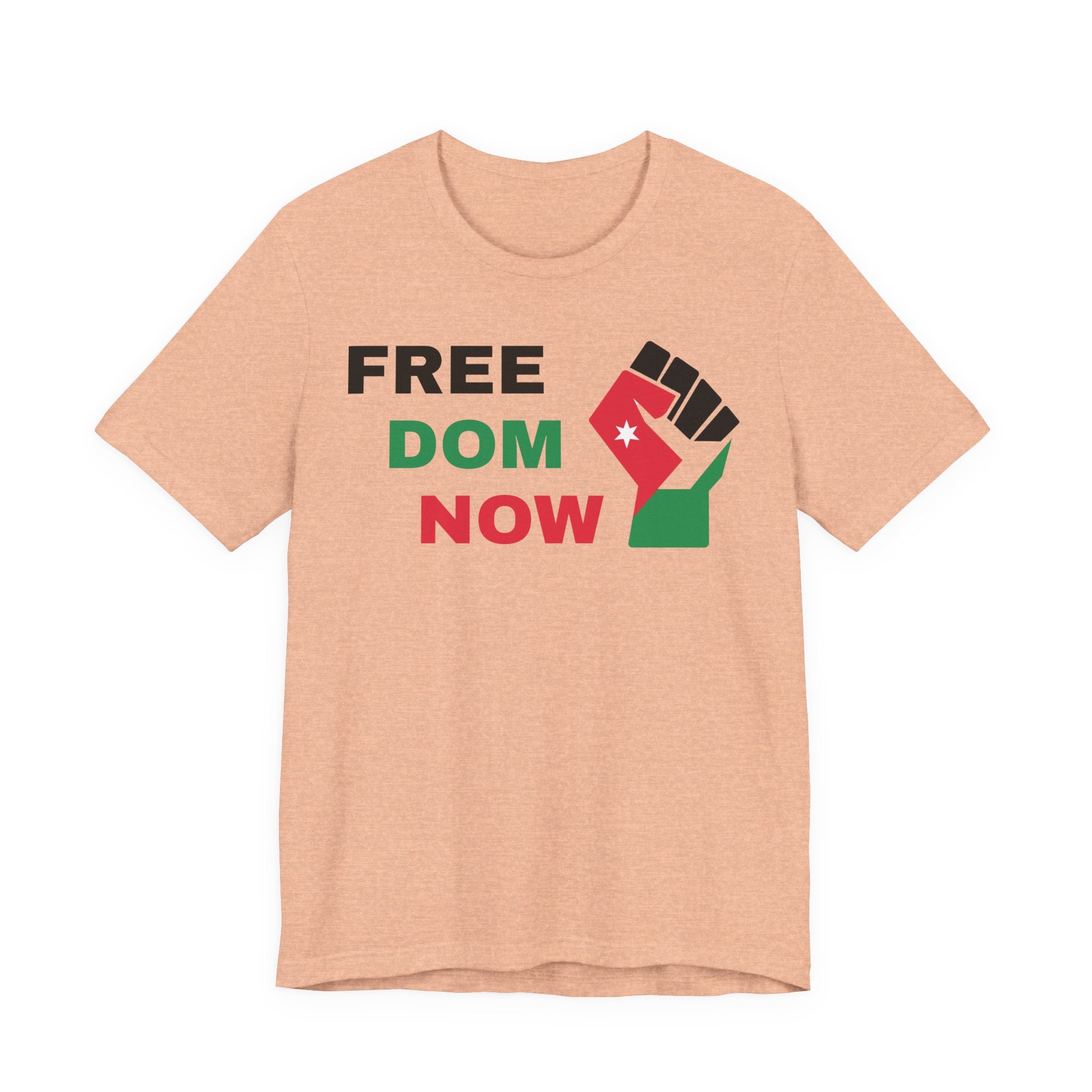Freedom Now — Solidarity Fist Flag T-Shirt