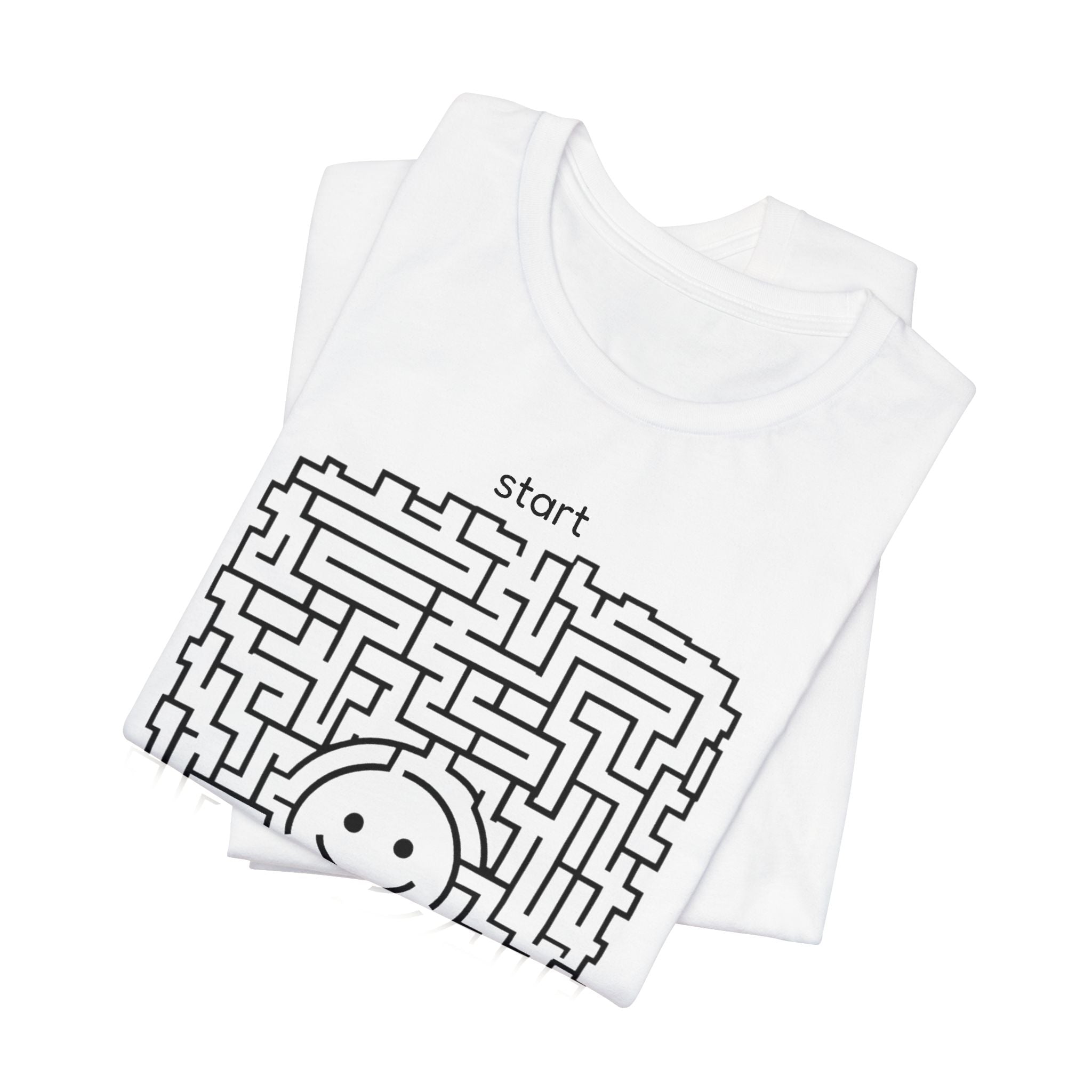 The "Pursuit of Happiness" Unsolvable Maze Tee | Funny Nihilist Graphic Shirt