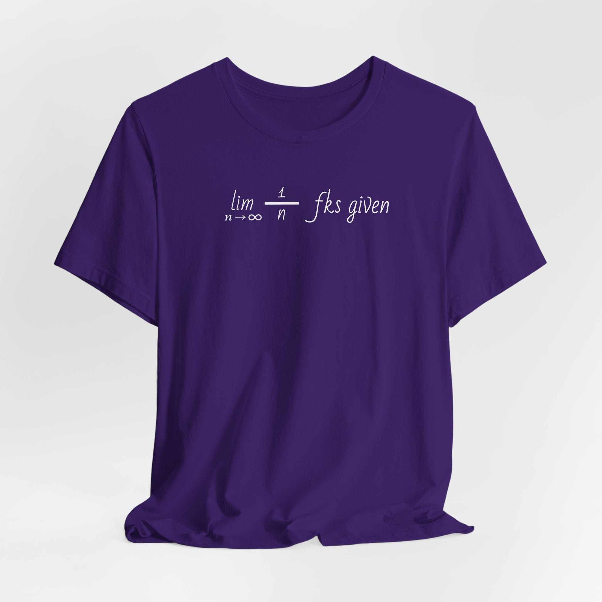 "Zero Fks Given" Limit Equation T-Shirt | Shirts for bad*ss nerds