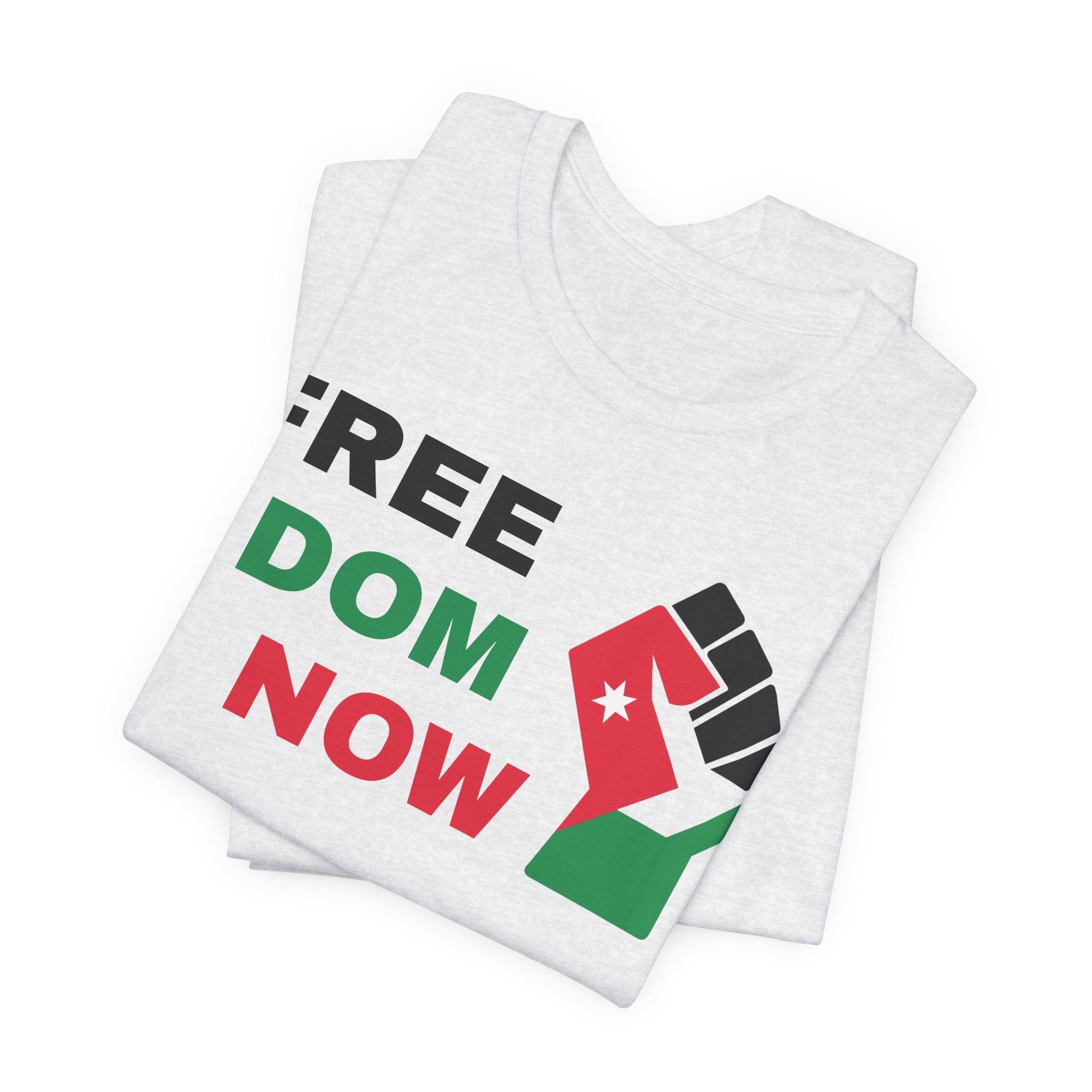 Freedom Now — Solidarity Fist Flag T-Shirt