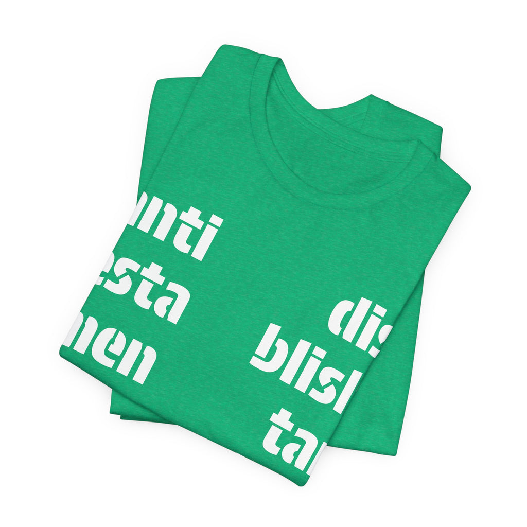 Antidisestablishmentarianism T-Shirt | Modern Typographic Grid Tee