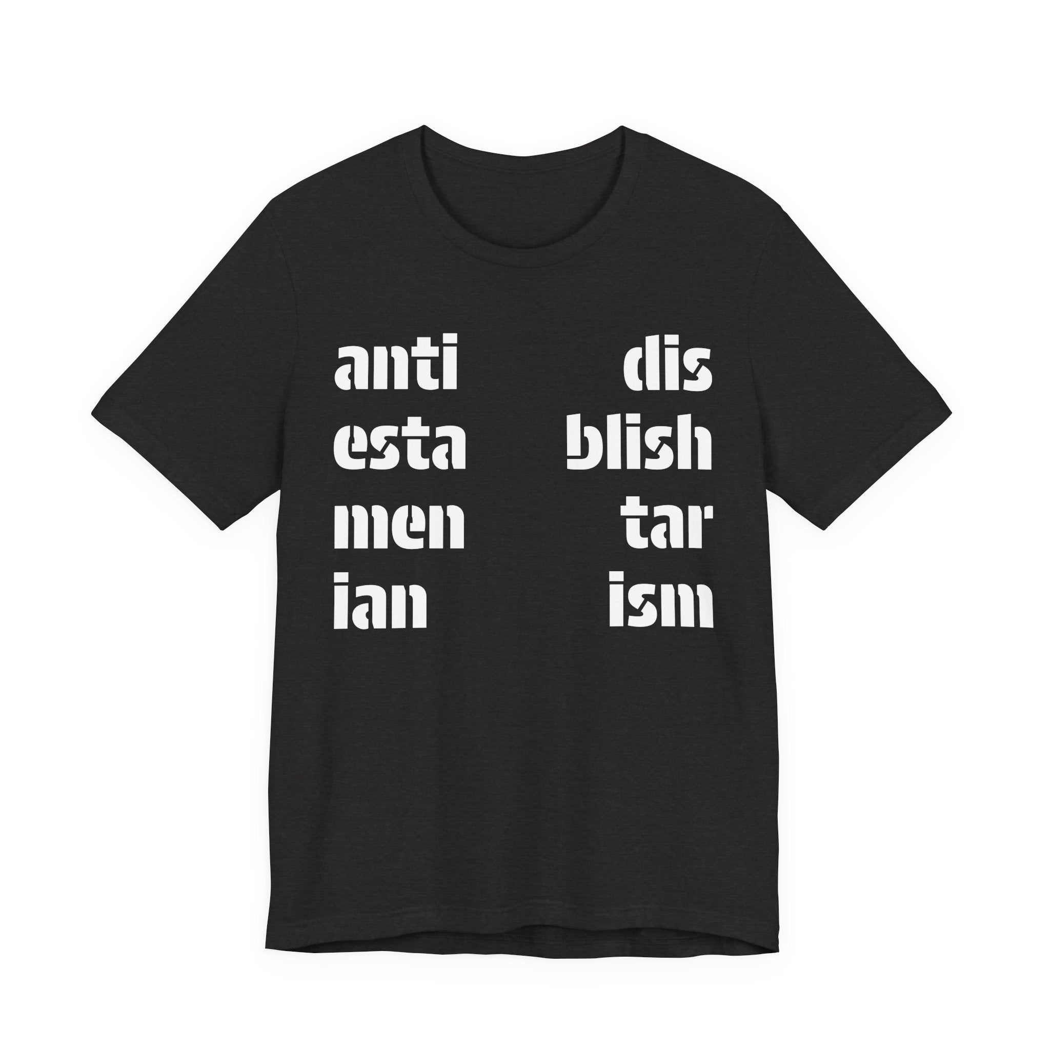 Antidisestablishmentarianism T-Shirt | Modern Typographic Grid Tee
