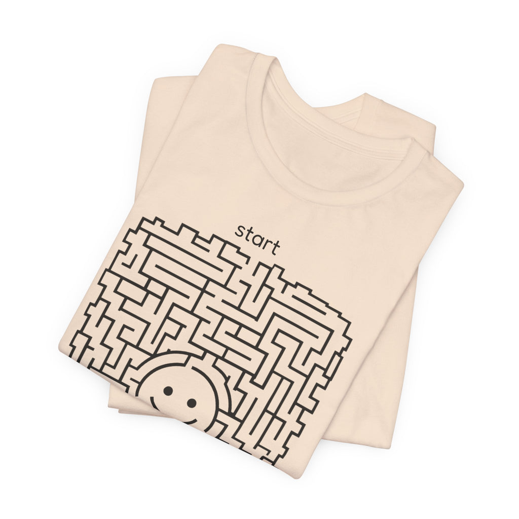 The "Pursuit of Happiness" Unsolvable Maze Tee | Funny Nihilist Graphic Shirt