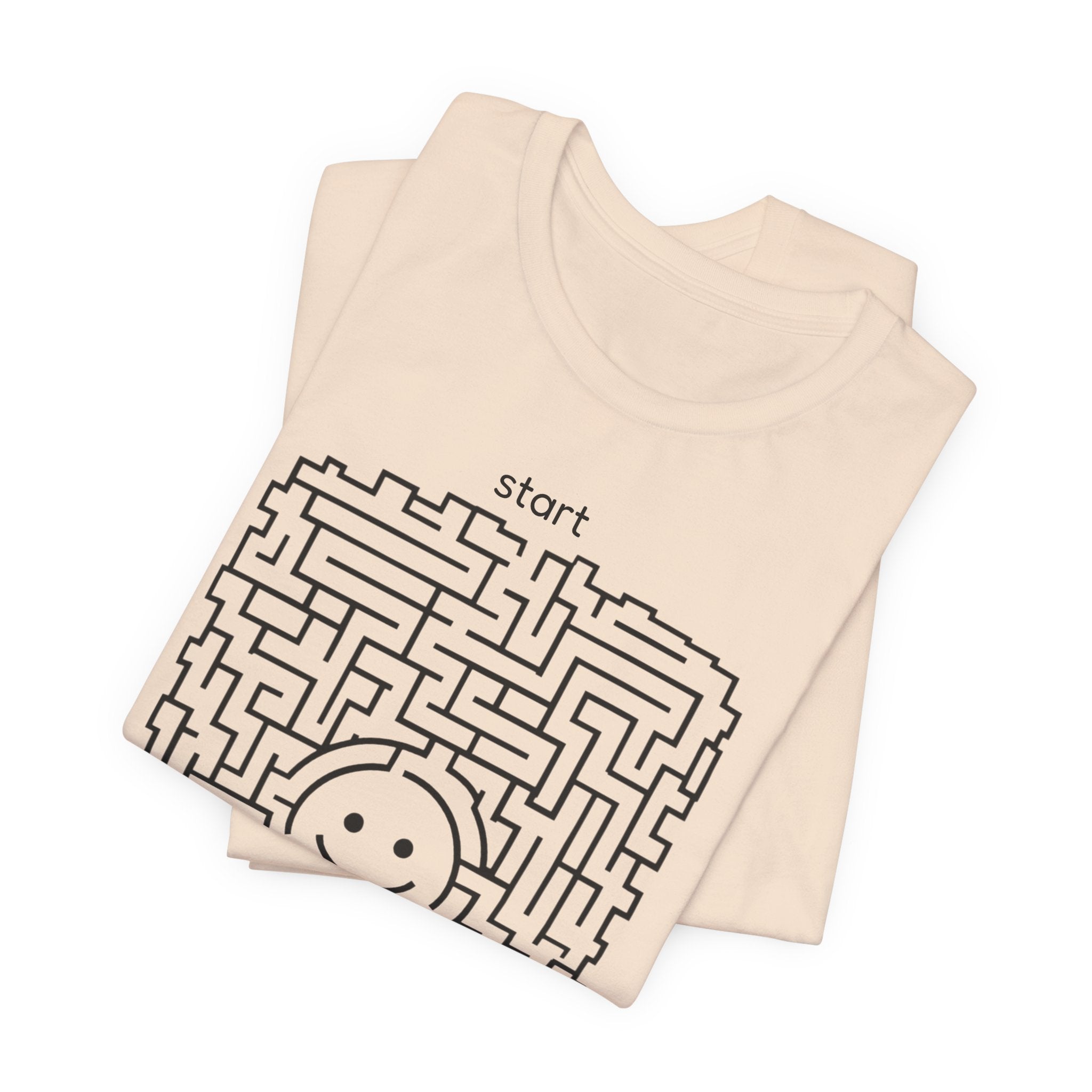 The "Pursuit of Happiness" Unsolvable Maze Tee | Funny Nihilist Graphic Shirt