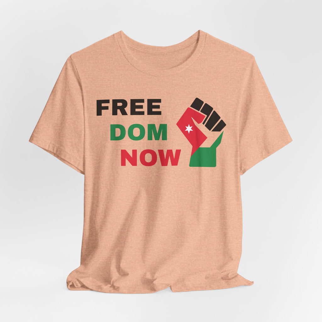 Freedom Now — Solidarity Fist Flag T-Shirt