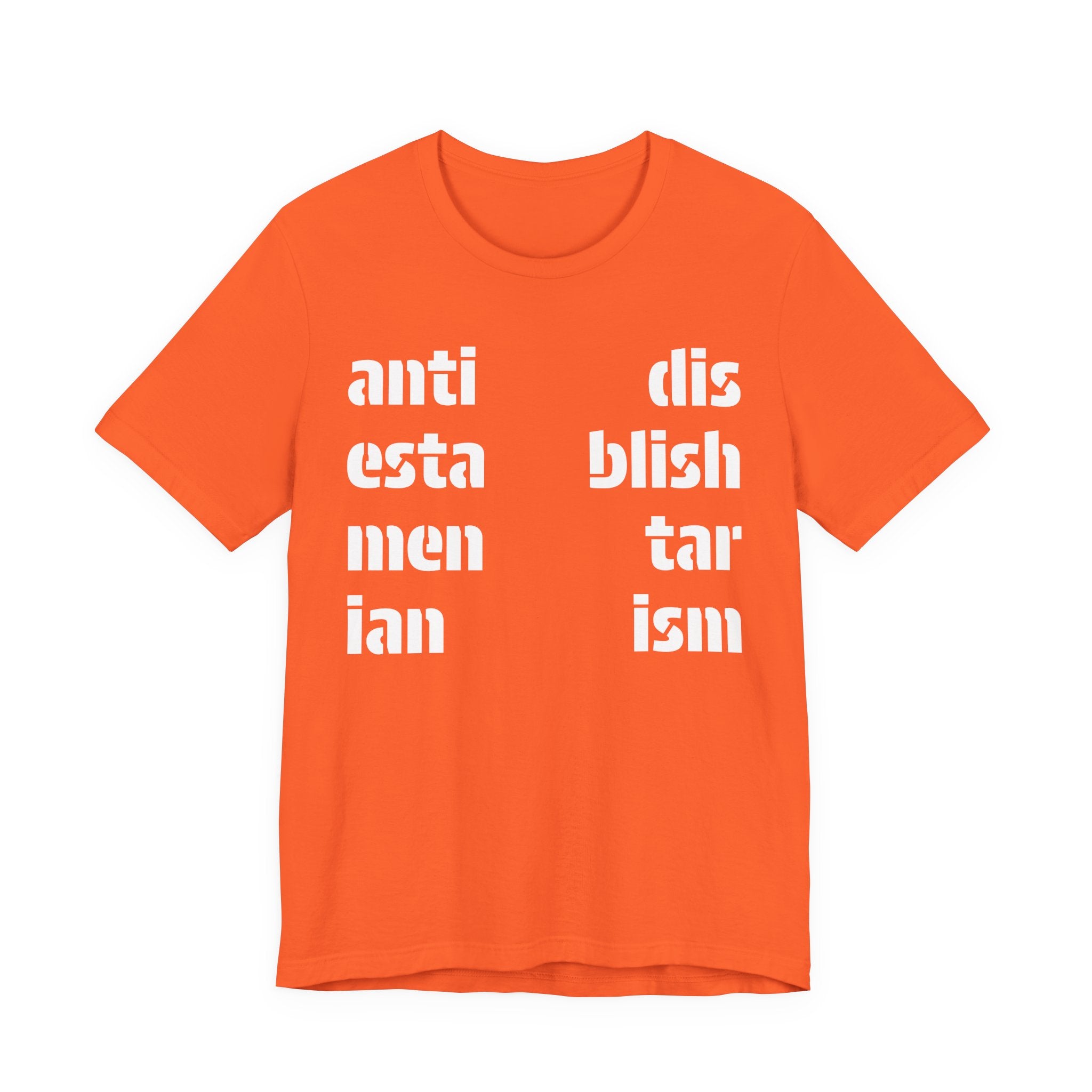 Antidisestablishmentarianism T-Shirt | Modern Typographic Grid Tee
