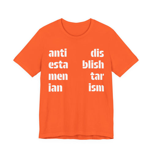 Antidisestablishmentarianism T-Shirt | Modern Typographic Grid Tee