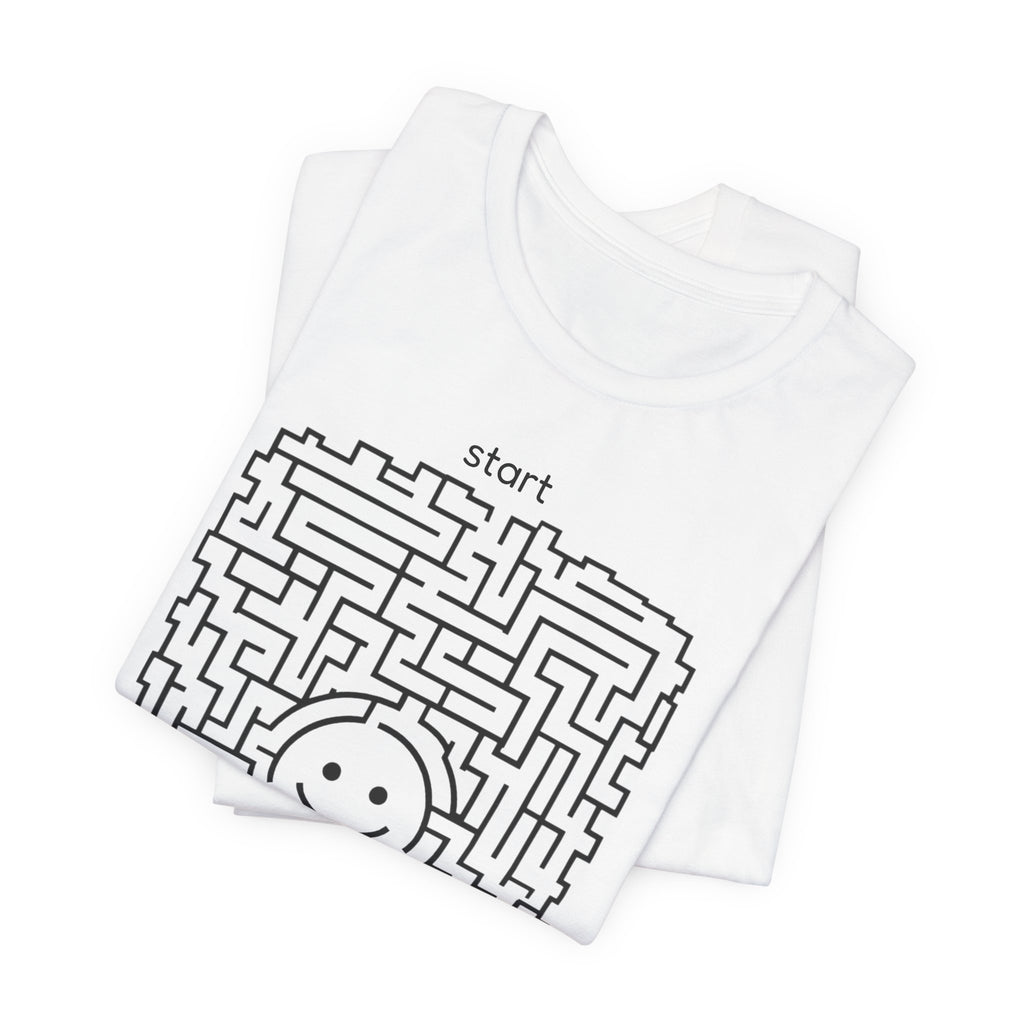 The "Pursuit of Happiness" Unsolvable Maze Tee | Funny Nihilist Graphic Shirt
