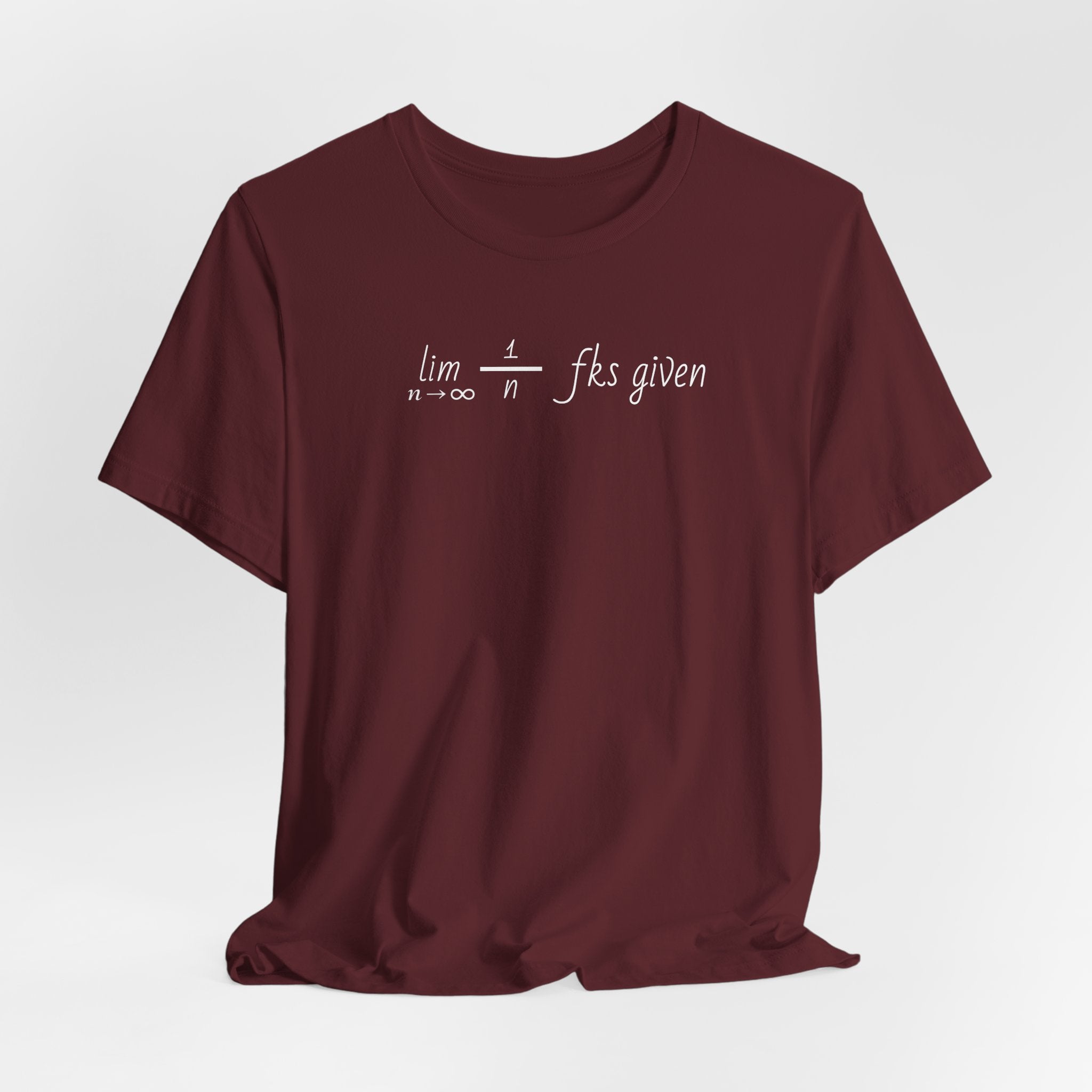 "Zero Fks Given" Limit Equation T-Shirt | Shirts for bad*ss nerds