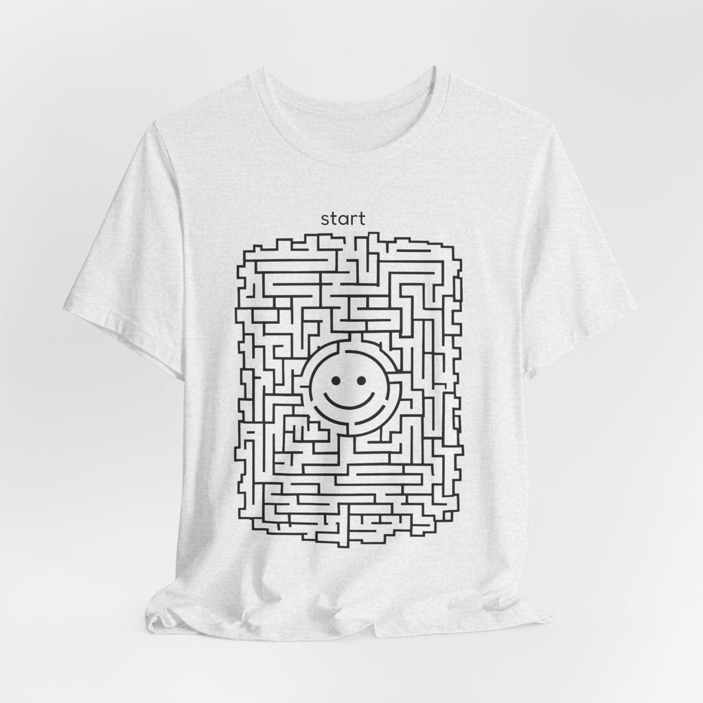 The "Pursuit of Happiness" Unsolvable Maze Tee | Funny Nihilist Graphic Shirt