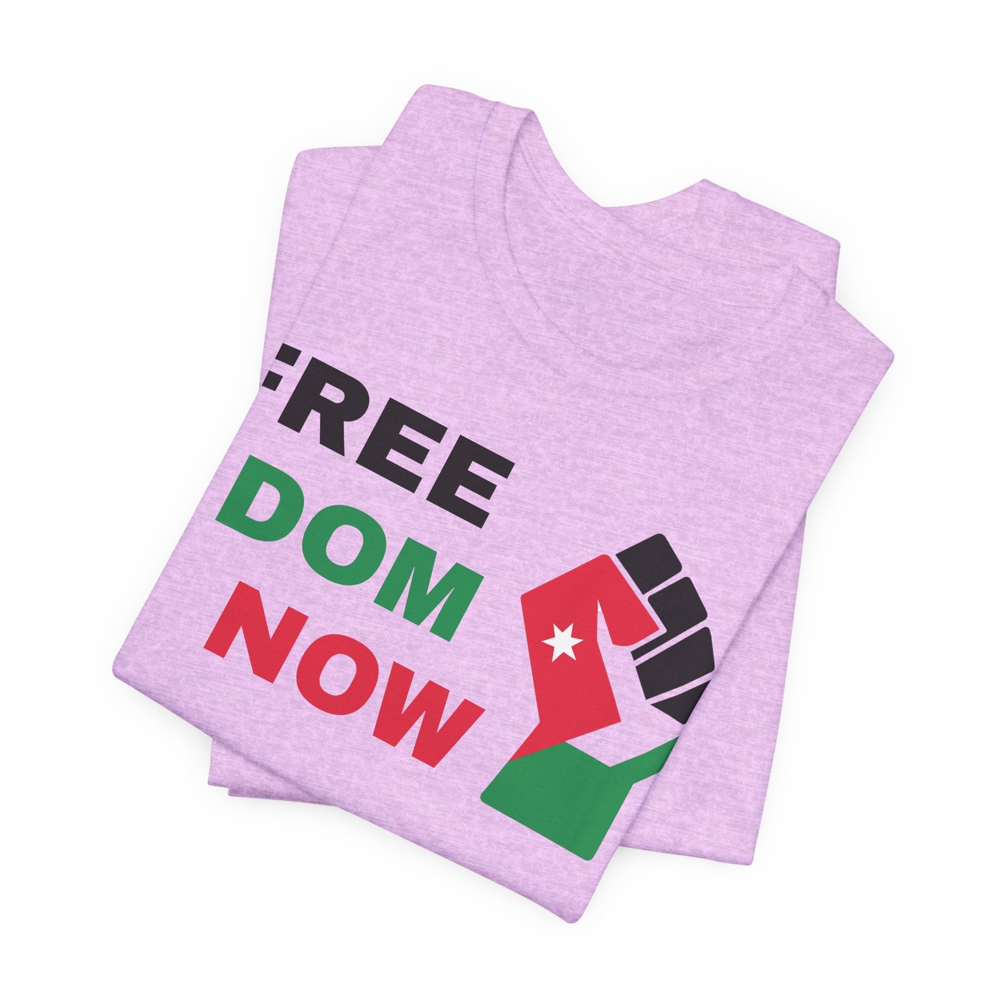 Freedom Now — Solidarity Fist Flag T-Shirt