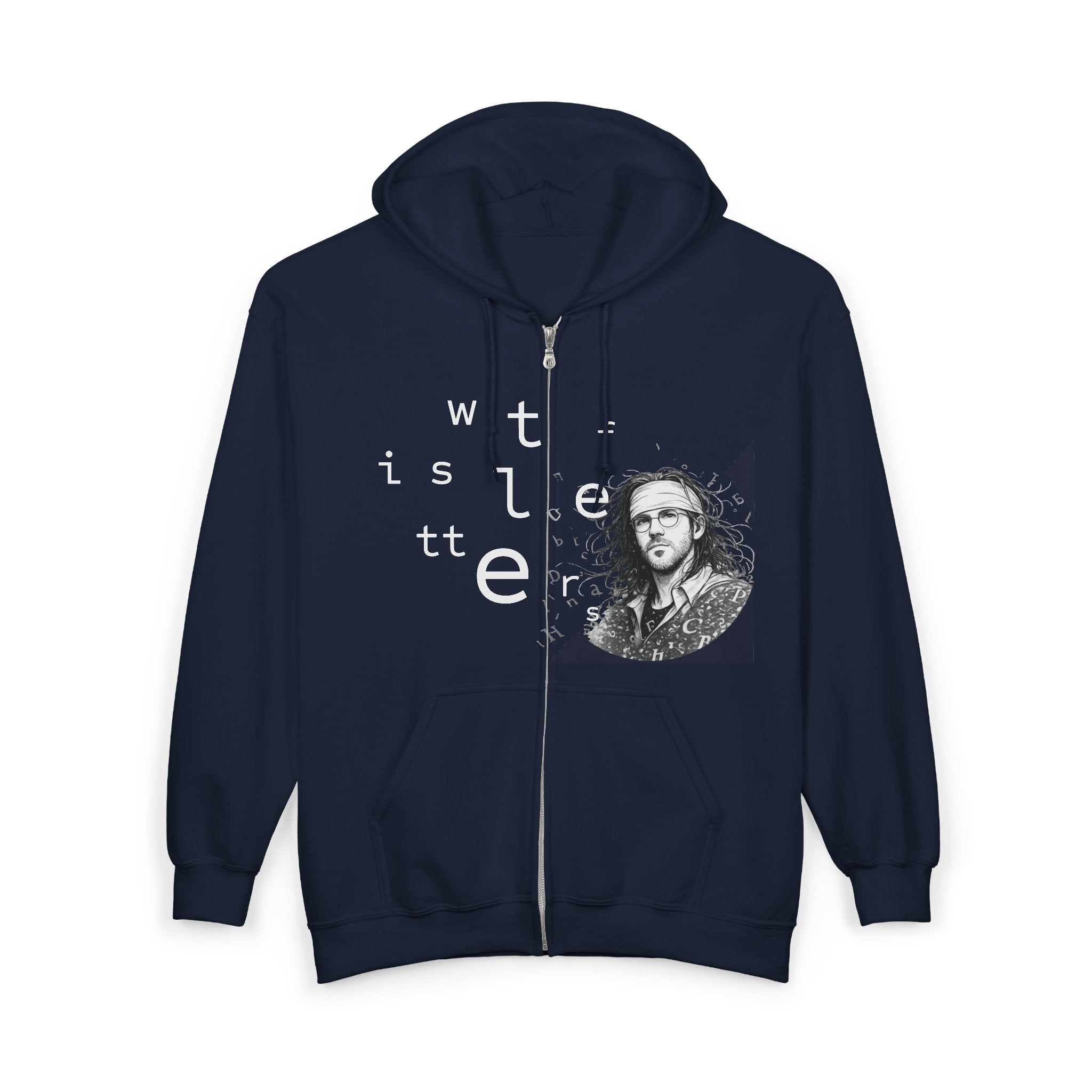 "WTF Is Letters"  Zip-Up Hoodie