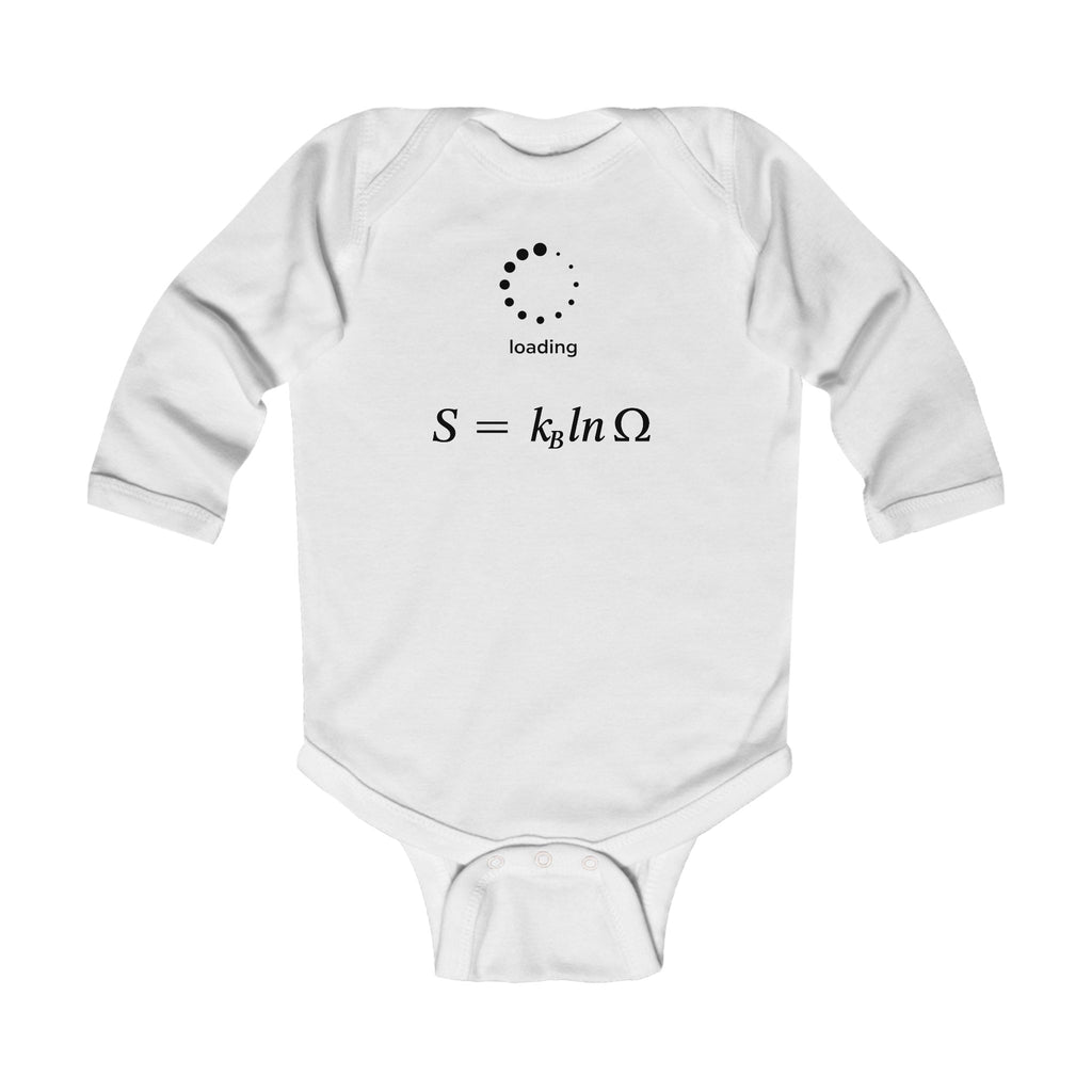 Loading… Entropy in Progress – Baby Long Sleeve Bodysuit