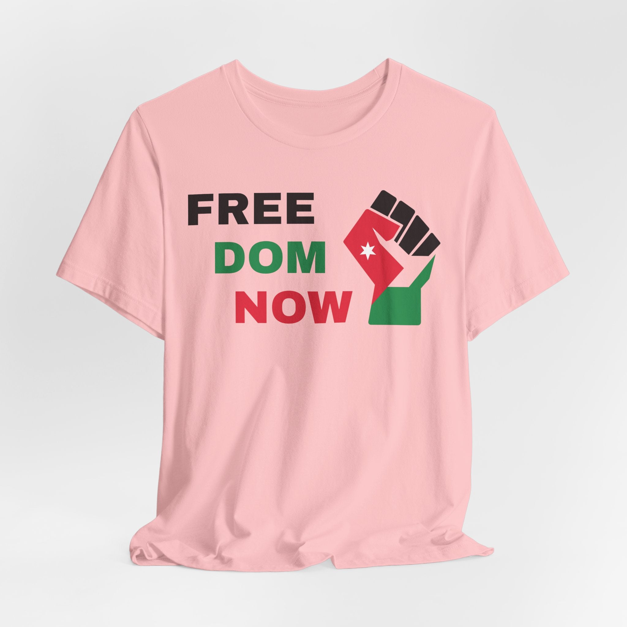 Freedom Now — Solidarity Fist Flag T-Shirt