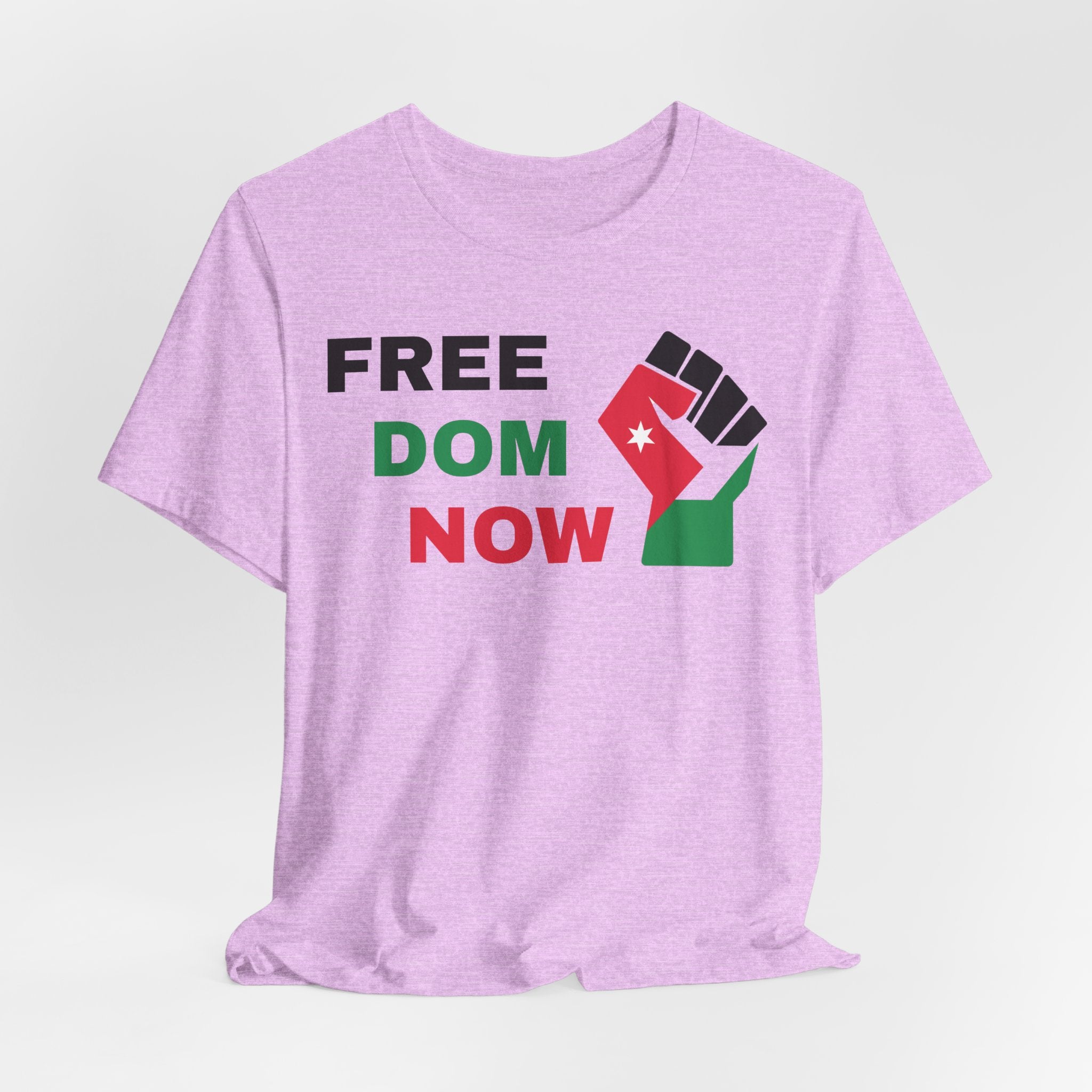 Freedom Now — Solidarity Fist Flag T-Shirt