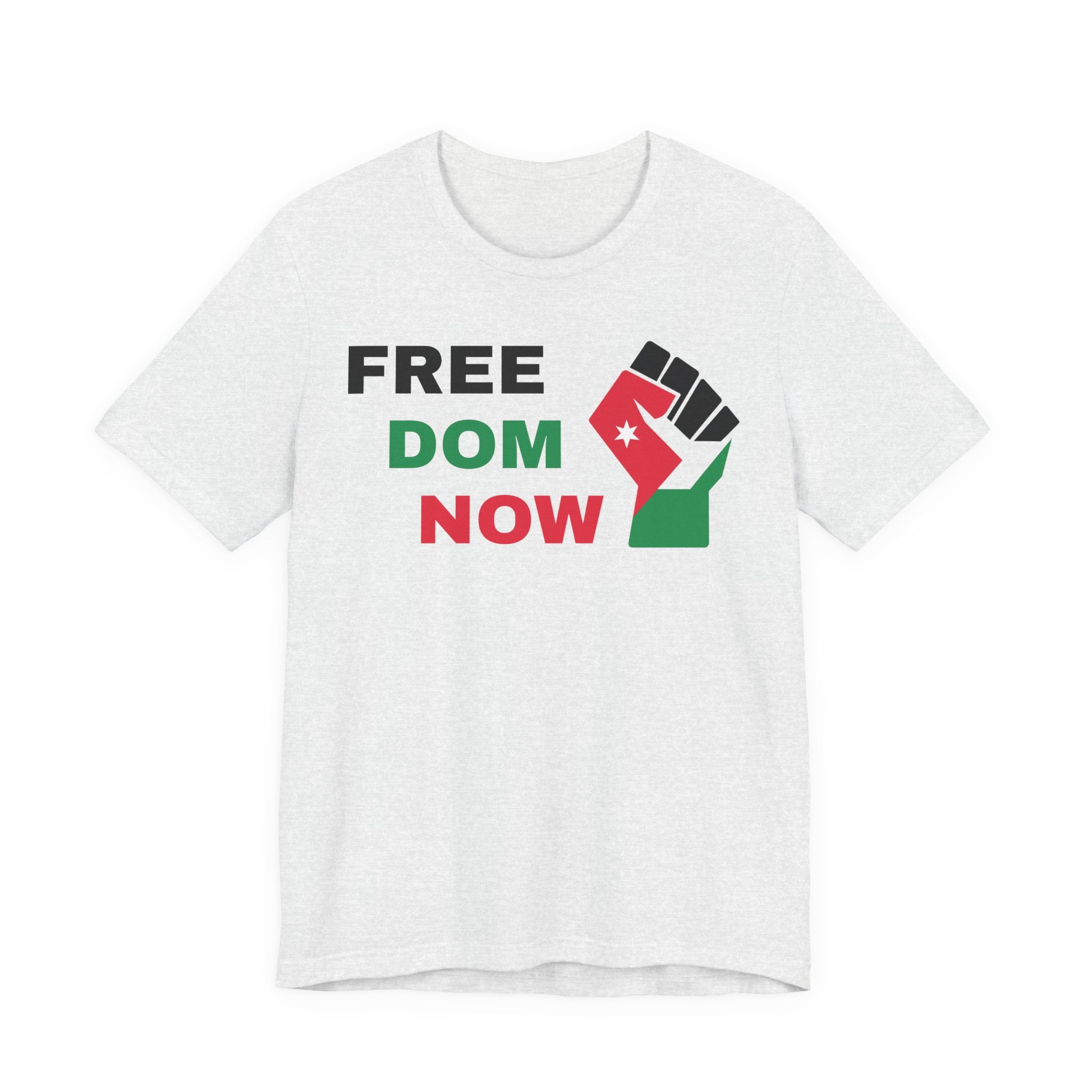 Freedom Now — Solidarity Fist Flag T-Shirt