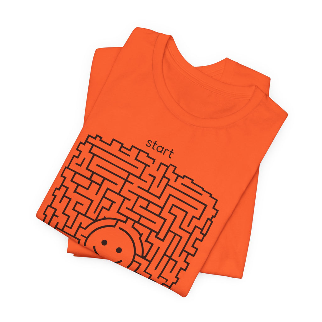 The "Pursuit of Happiness" Unsolvable Maze Tee | Funny Nihilist Graphic Shirt