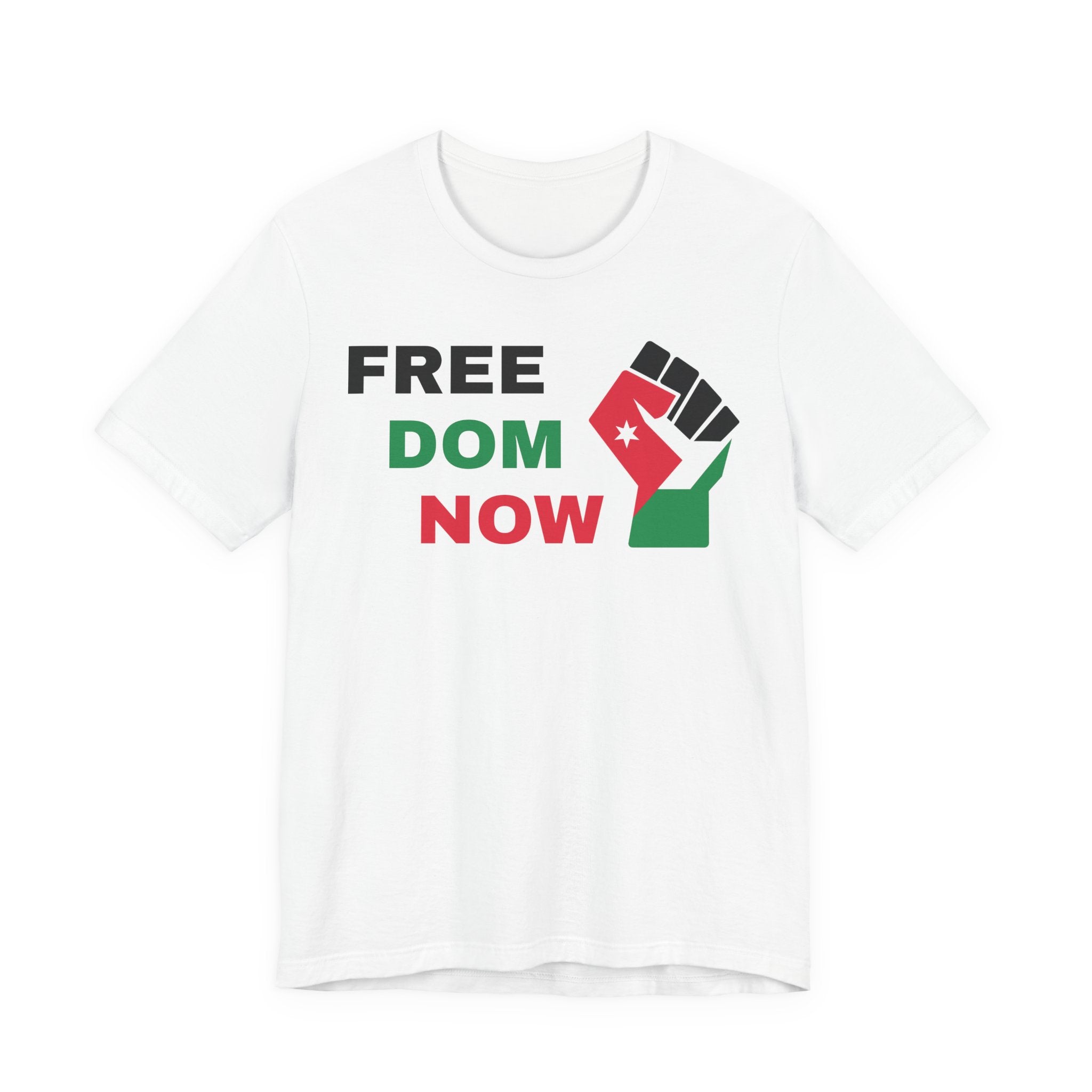 Freedom Now — Solidarity Fist Flag T-Shirt