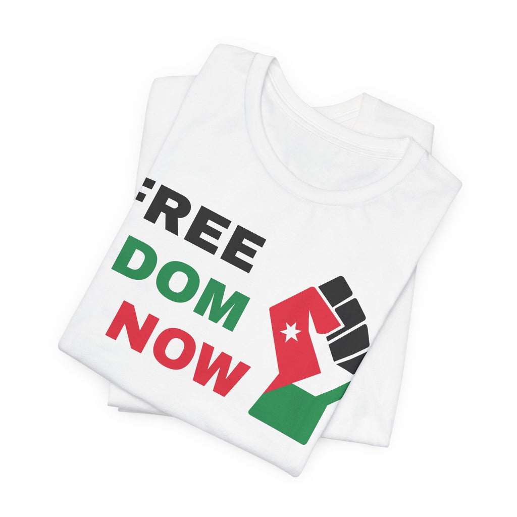 Freedom Now — Solidarity Fist Flag T-Shirt