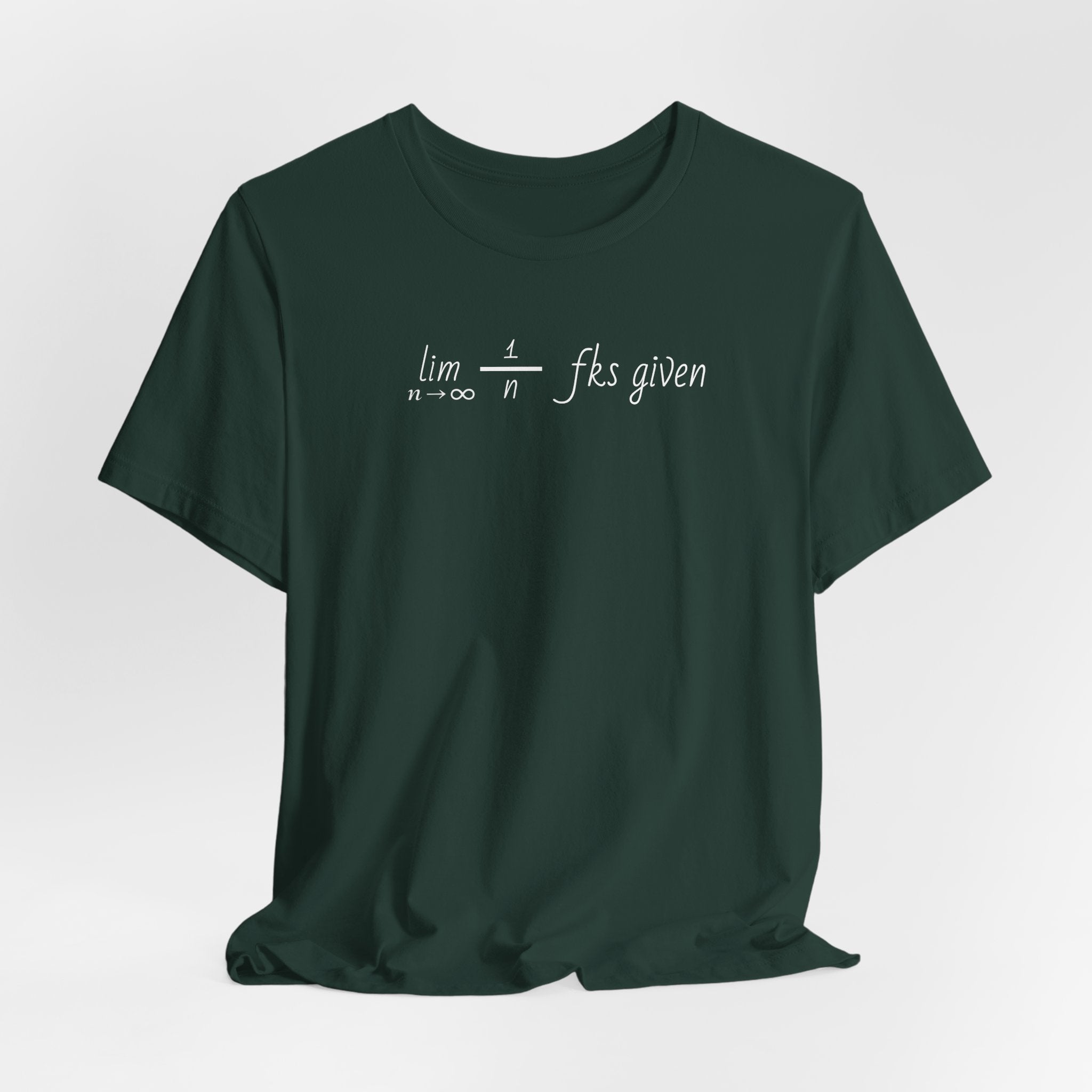 "Zero Fks Given" Limit Equation T-Shirt | Shirts for bad*ss nerds