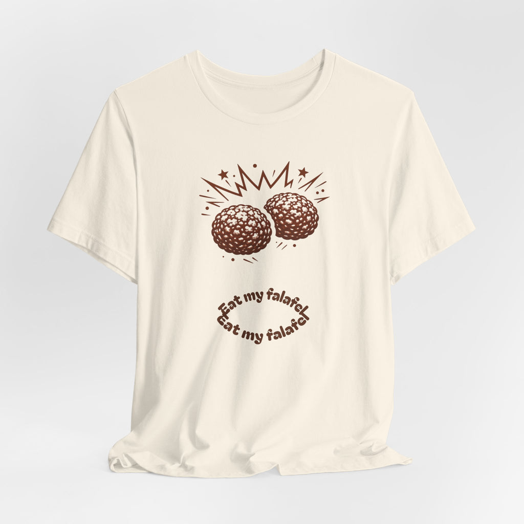Eat My Falafel Graphic Tee | Sarcastic Middle Eastern Food Shirt | Edgy Humor