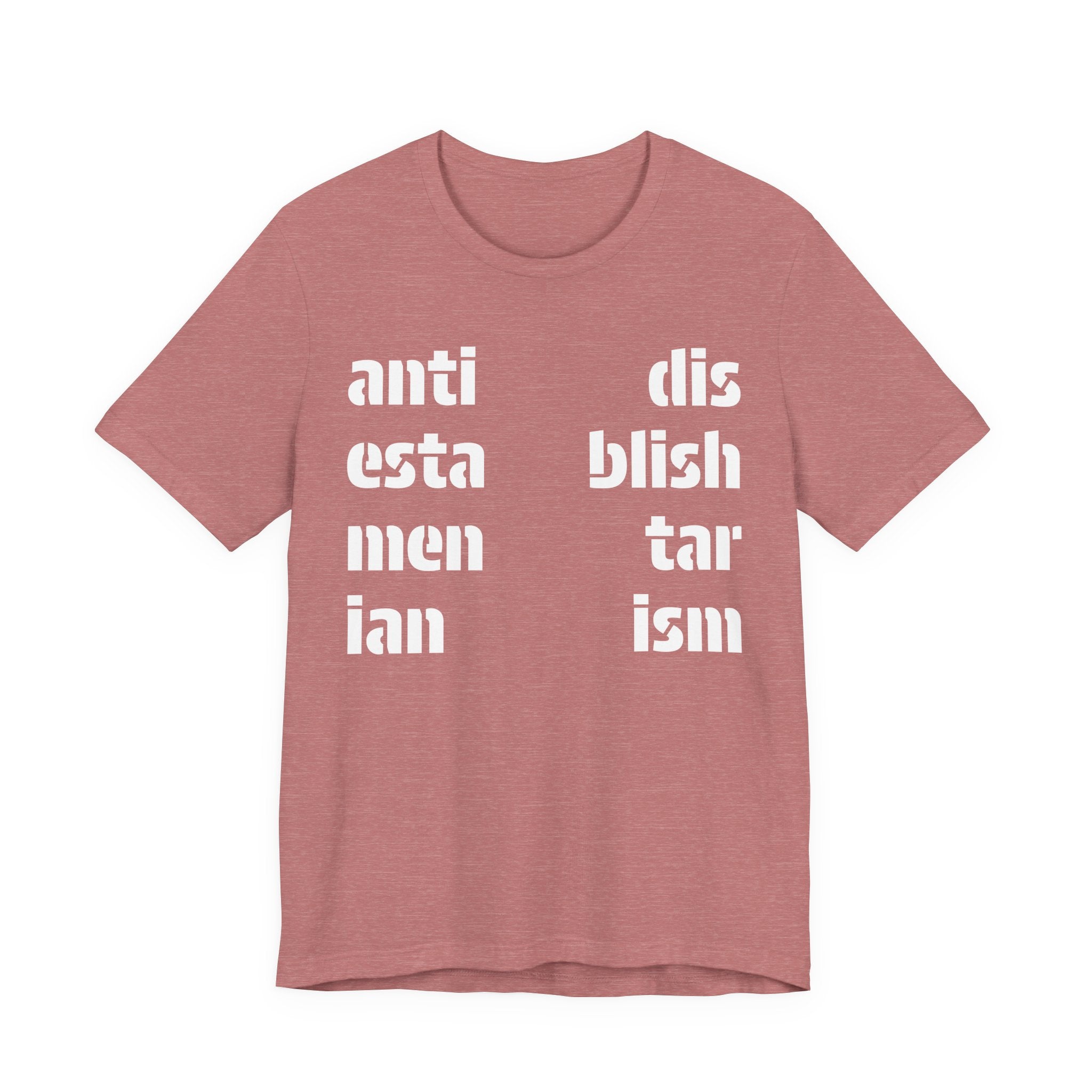 Antidisestablishmentarianism T-Shirt | Modern Typographic Grid Tee