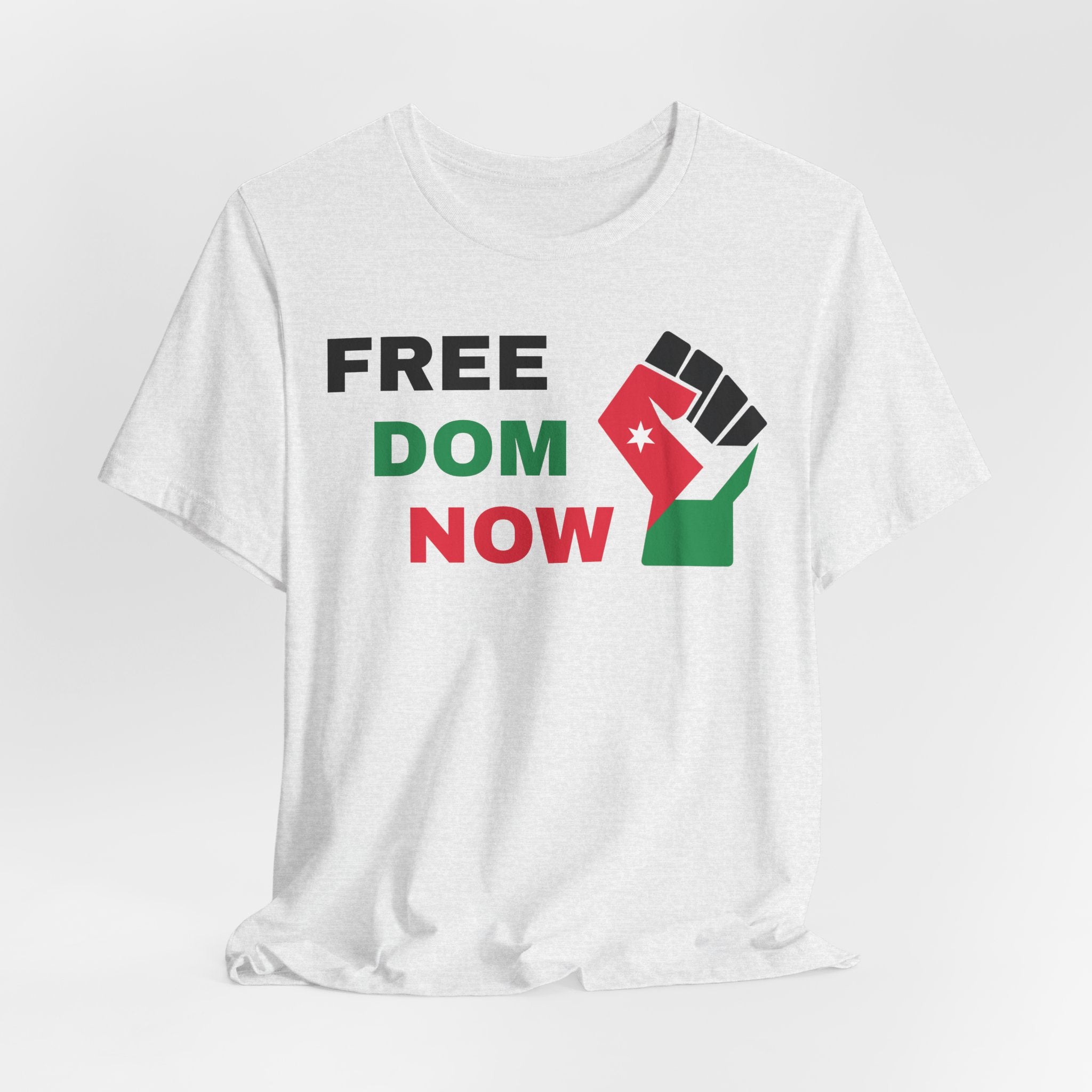 Freedom Now — Solidarity Fist Flag T-Shirt