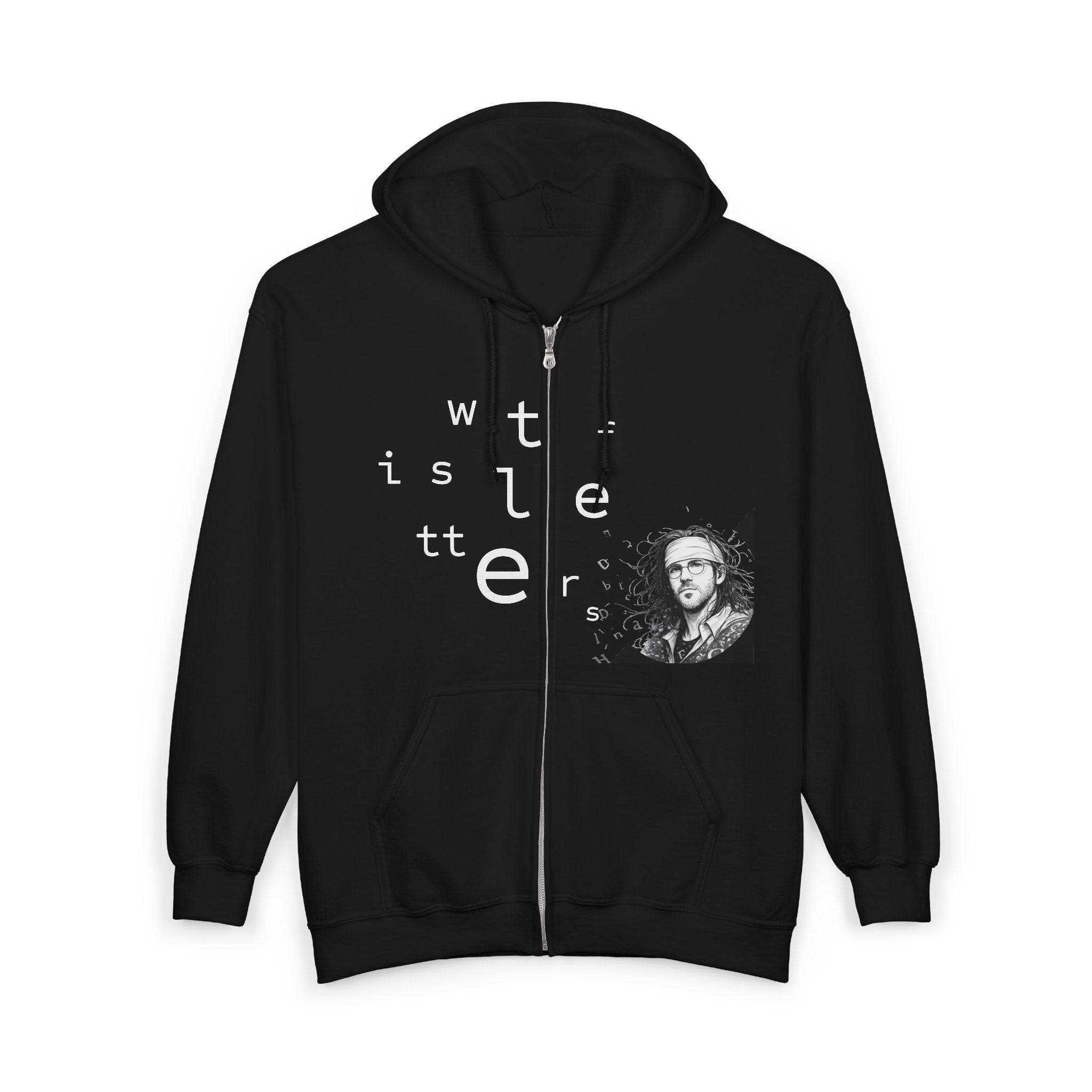 "WTF Is Letters"  Zip-Up Hoodie