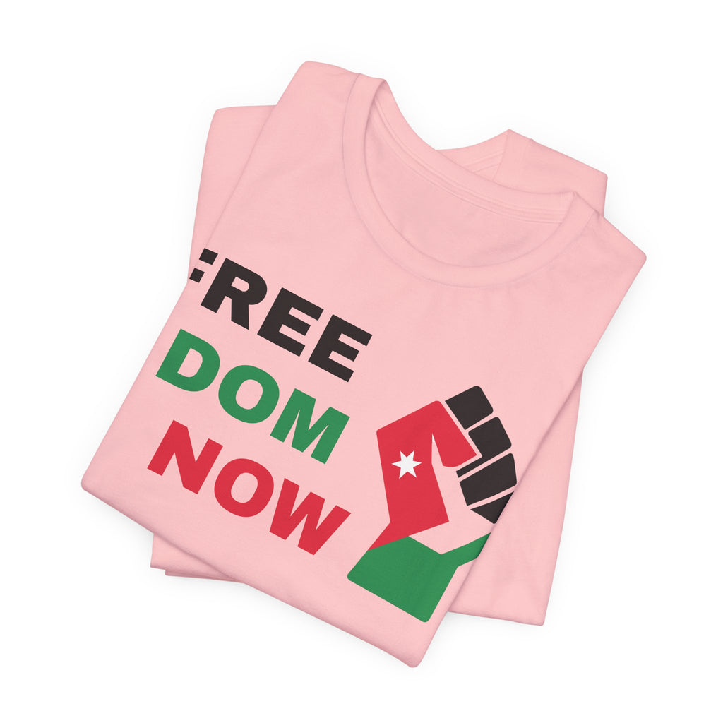 Freedom Now — Solidarity Fist Flag T-Shirt
