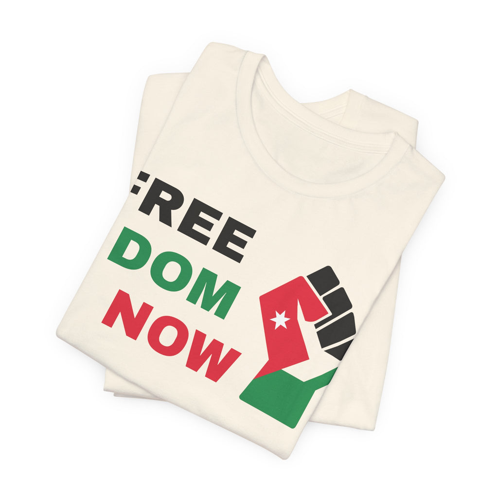 Freedom Now — Solidarity Fist Flag T-Shirt