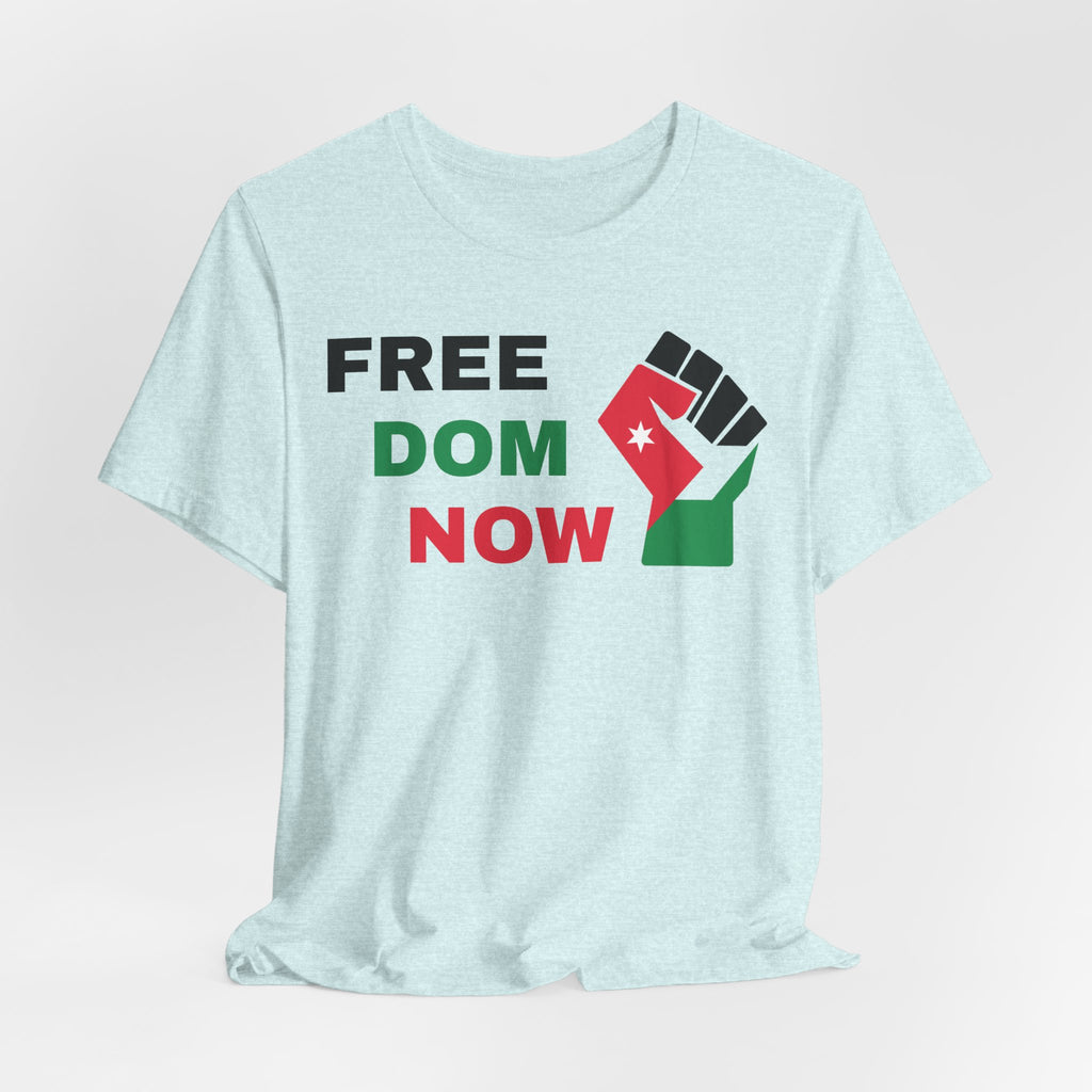 Freedom Now — Solidarity Fist Flag T-Shirt