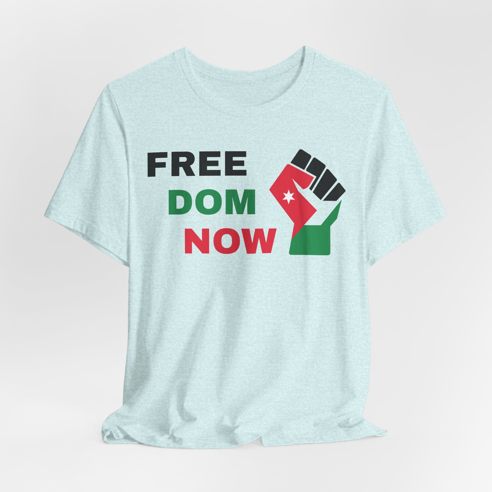 Freedom Now — Solidarity Fist Flag T-Shirt