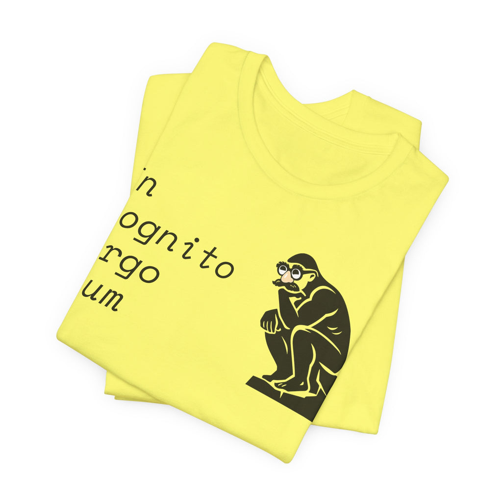 In Cognito Ergo Sum – Minimalist Philosophy T-Shirt
