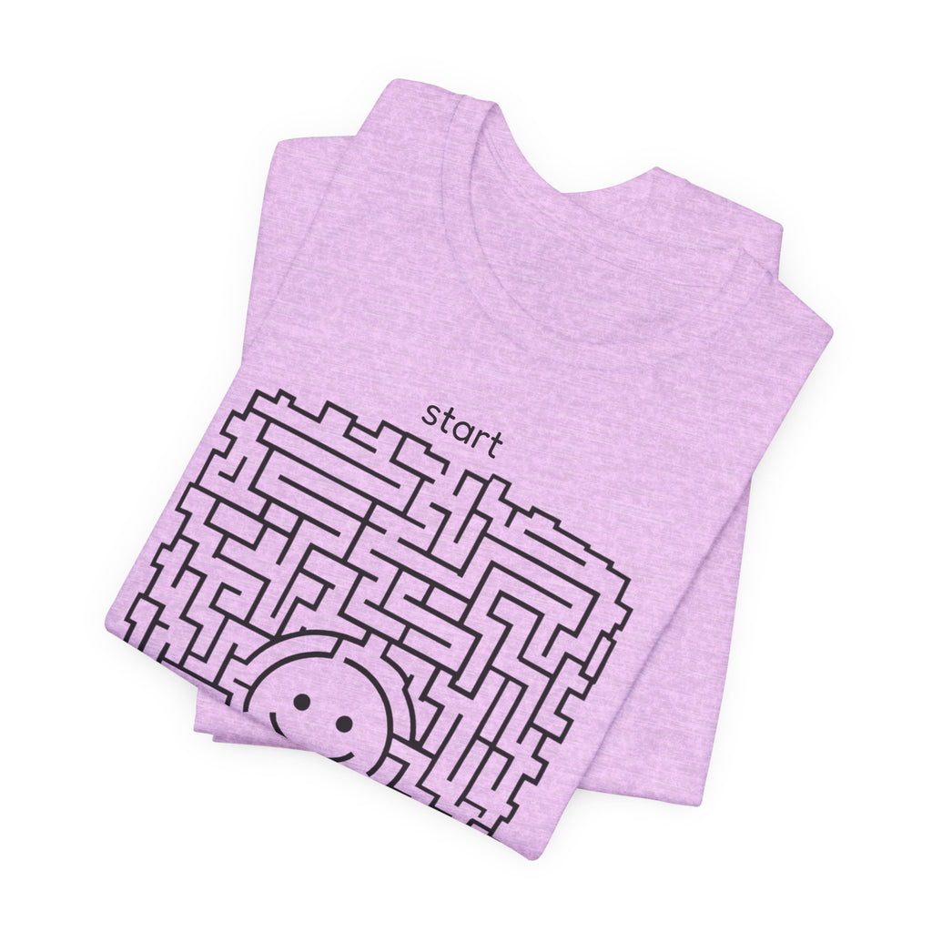 The "Pursuit of Happiness" Unsolvable Maze Tee | Funny Nihilist Graphic Shirt