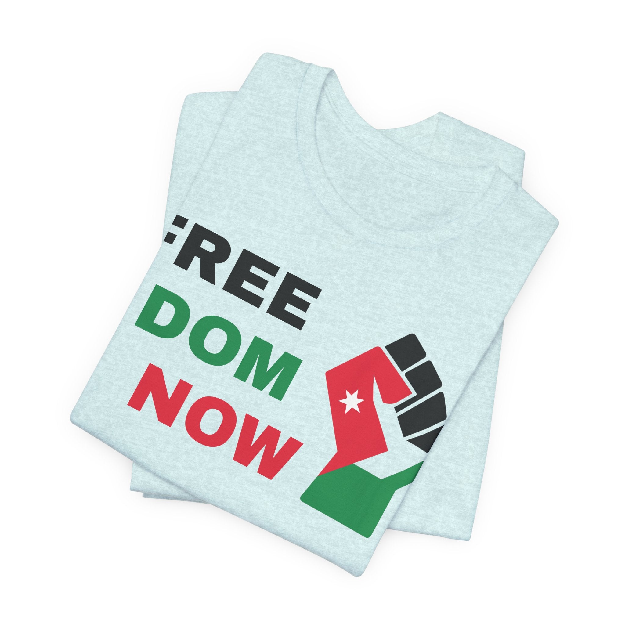 Freedom Now — Solidarity Fist Flag T-Shirt