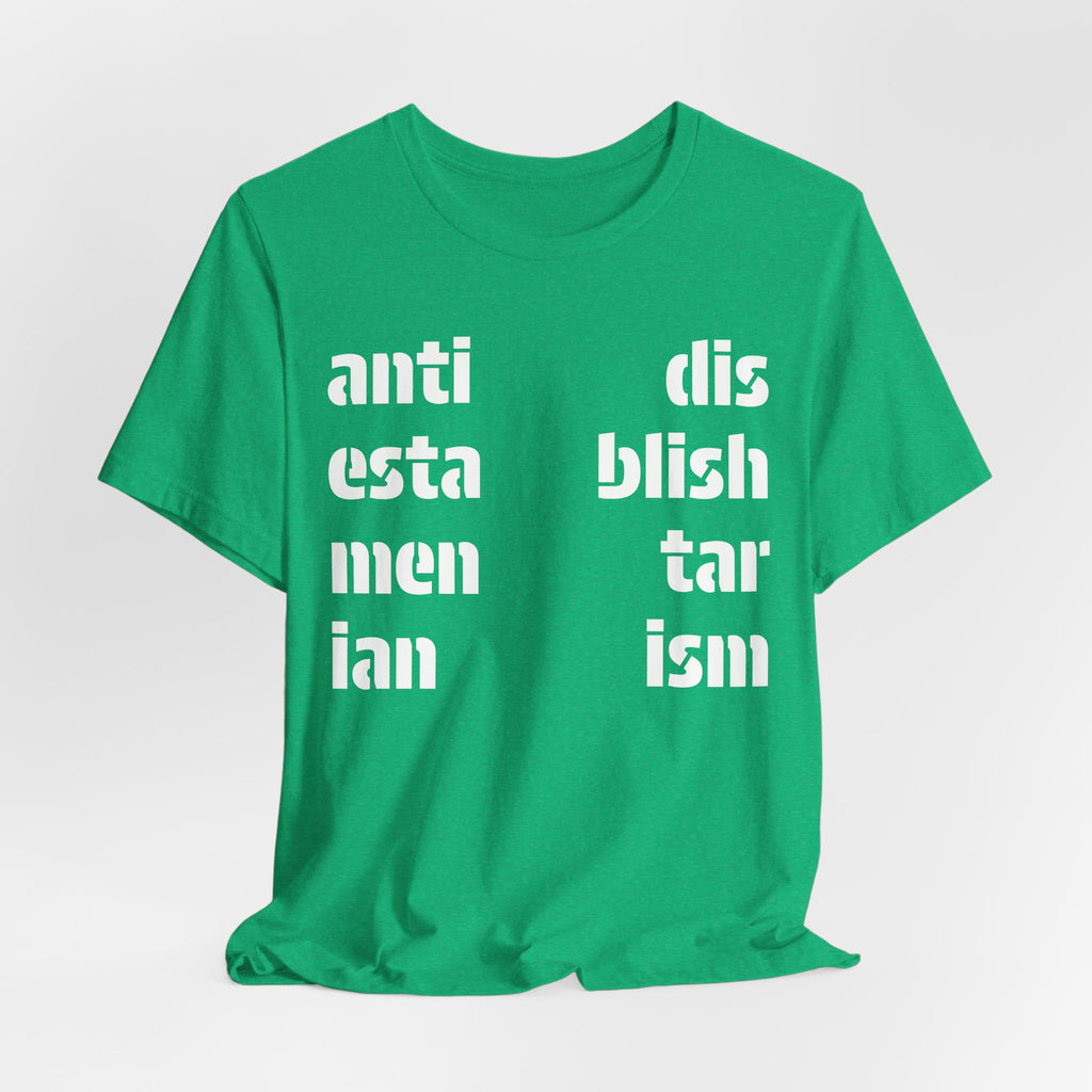 Antidisestablishmentarianism T-Shirt | Modern Typographic Grid Tee