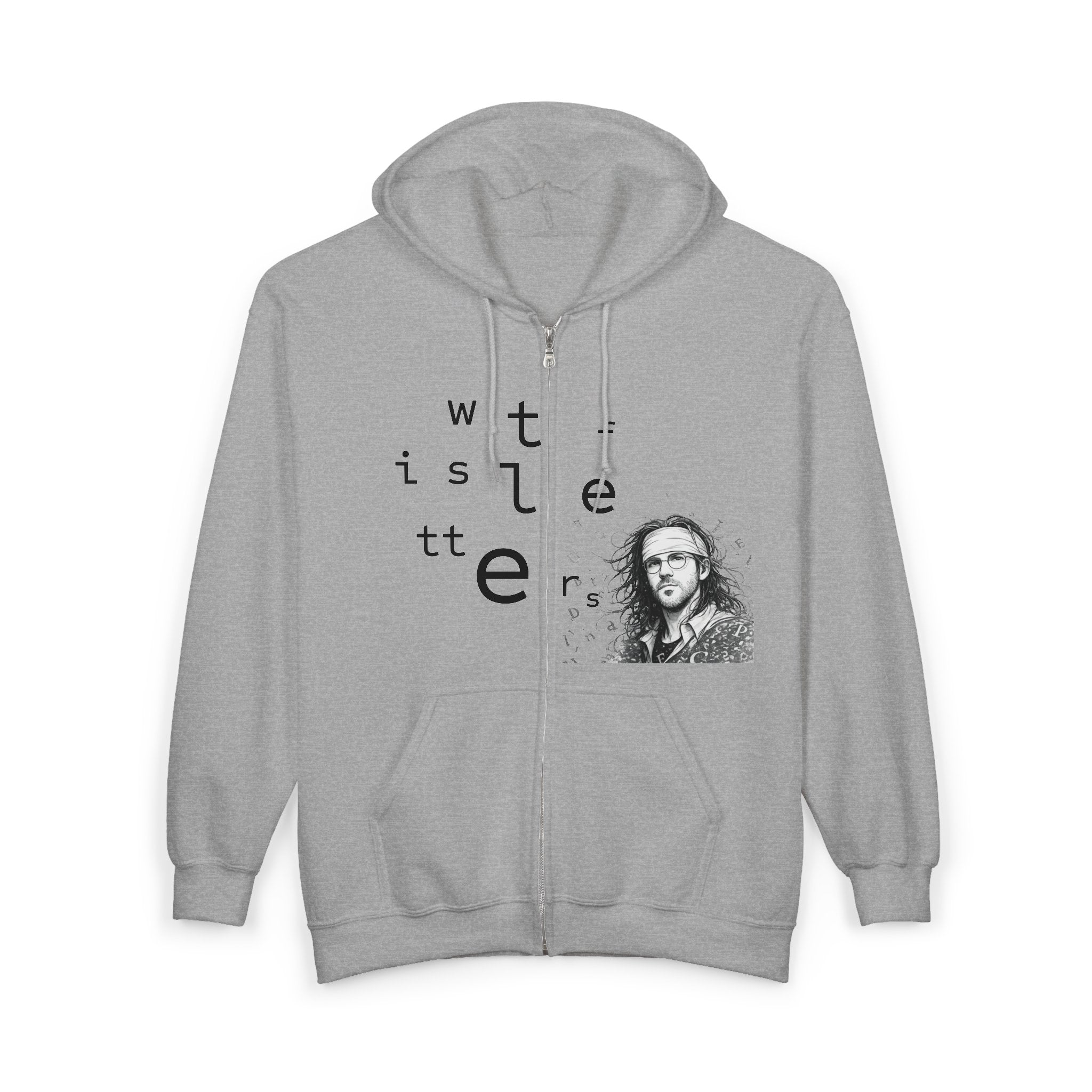 "WTF Is Letters"  Zip-Up Hoodie