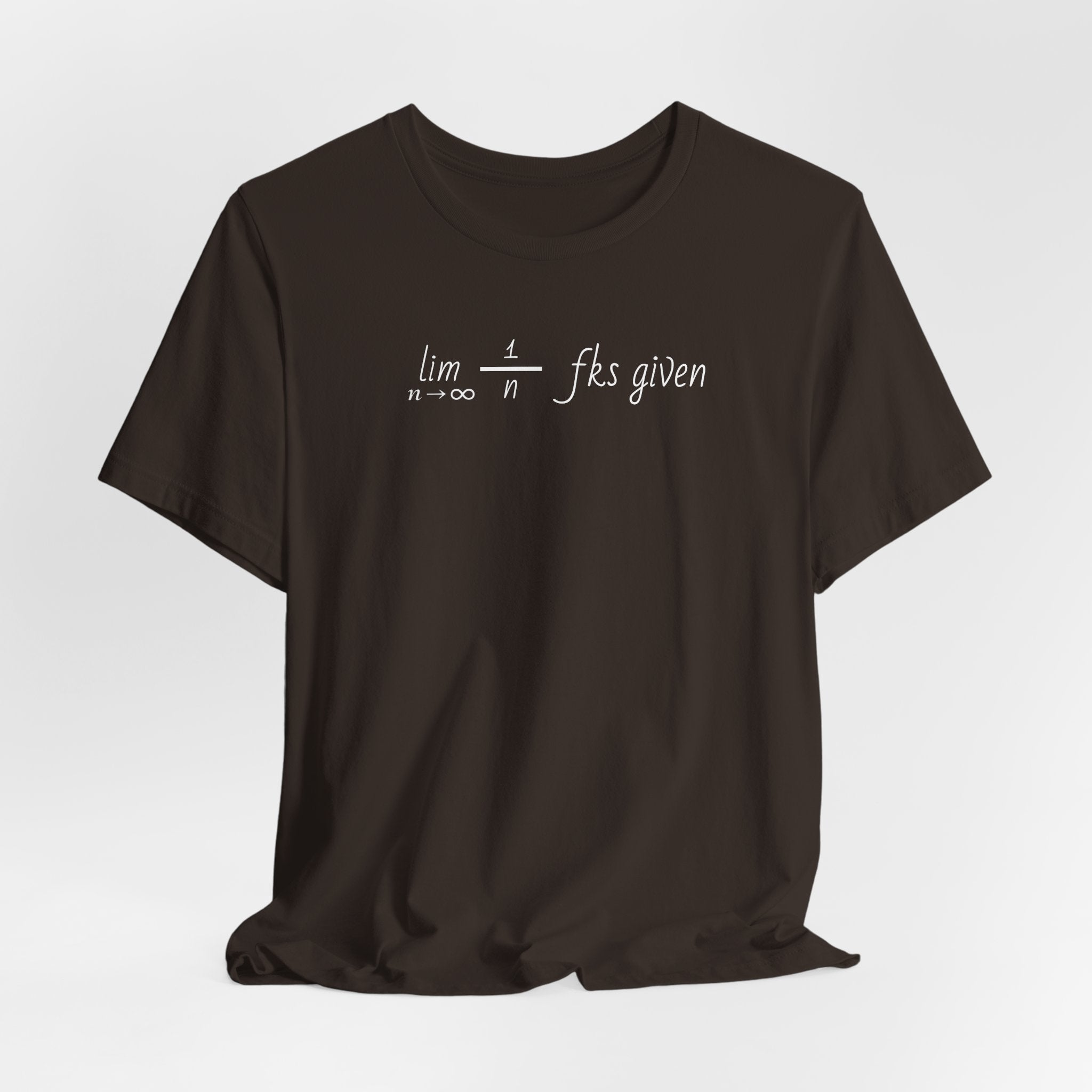 "Zero Fks Given" Limit Equation T-Shirt | Shirts for bad*ss nerds