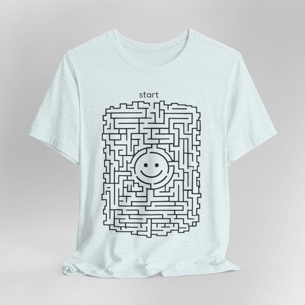 The "Pursuit of Happiness" Unsolvable Maze Tee | Funny Nihilist Graphic Shirt