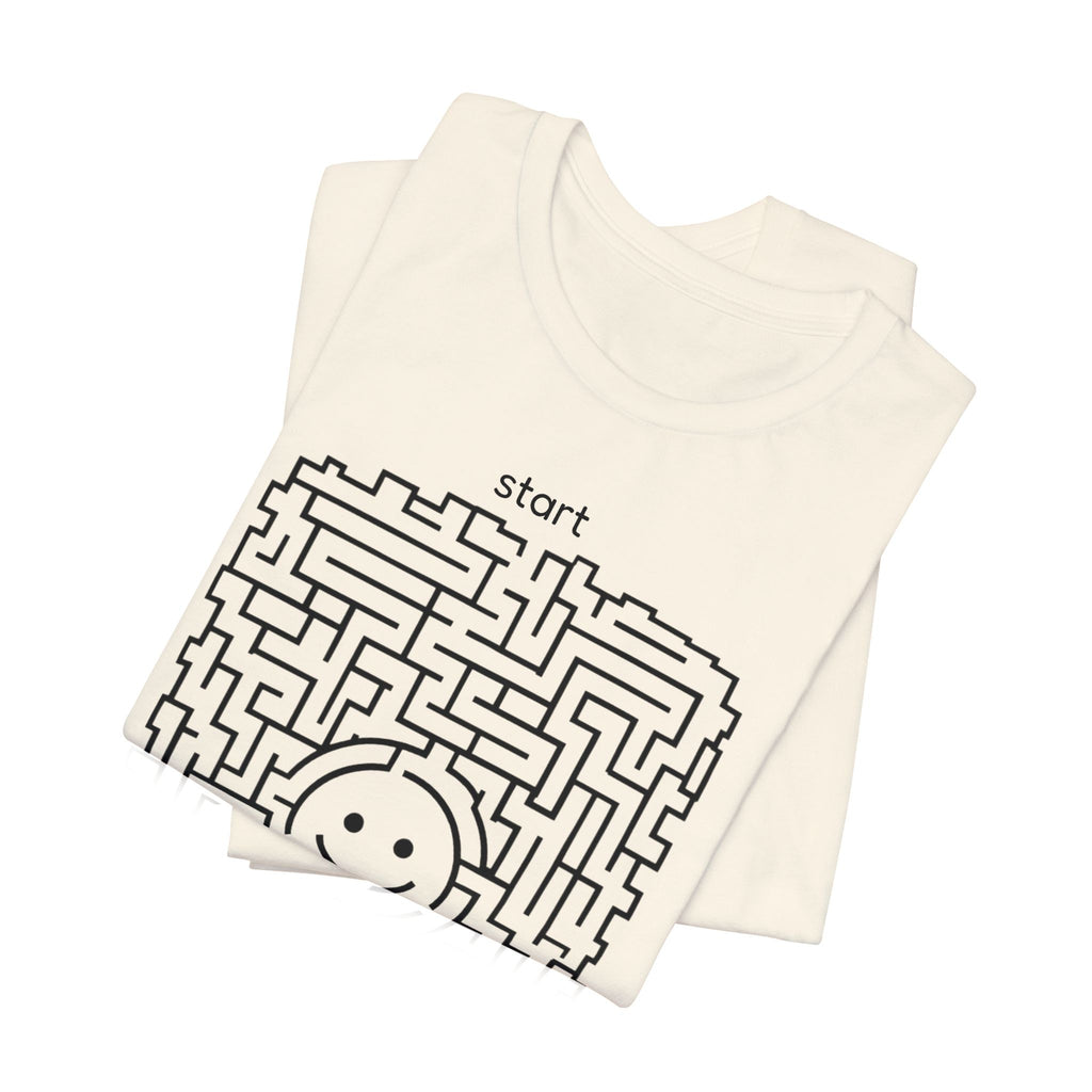 The "Pursuit of Happiness" Unsolvable Maze Tee | Funny Nihilist Graphic Shirt