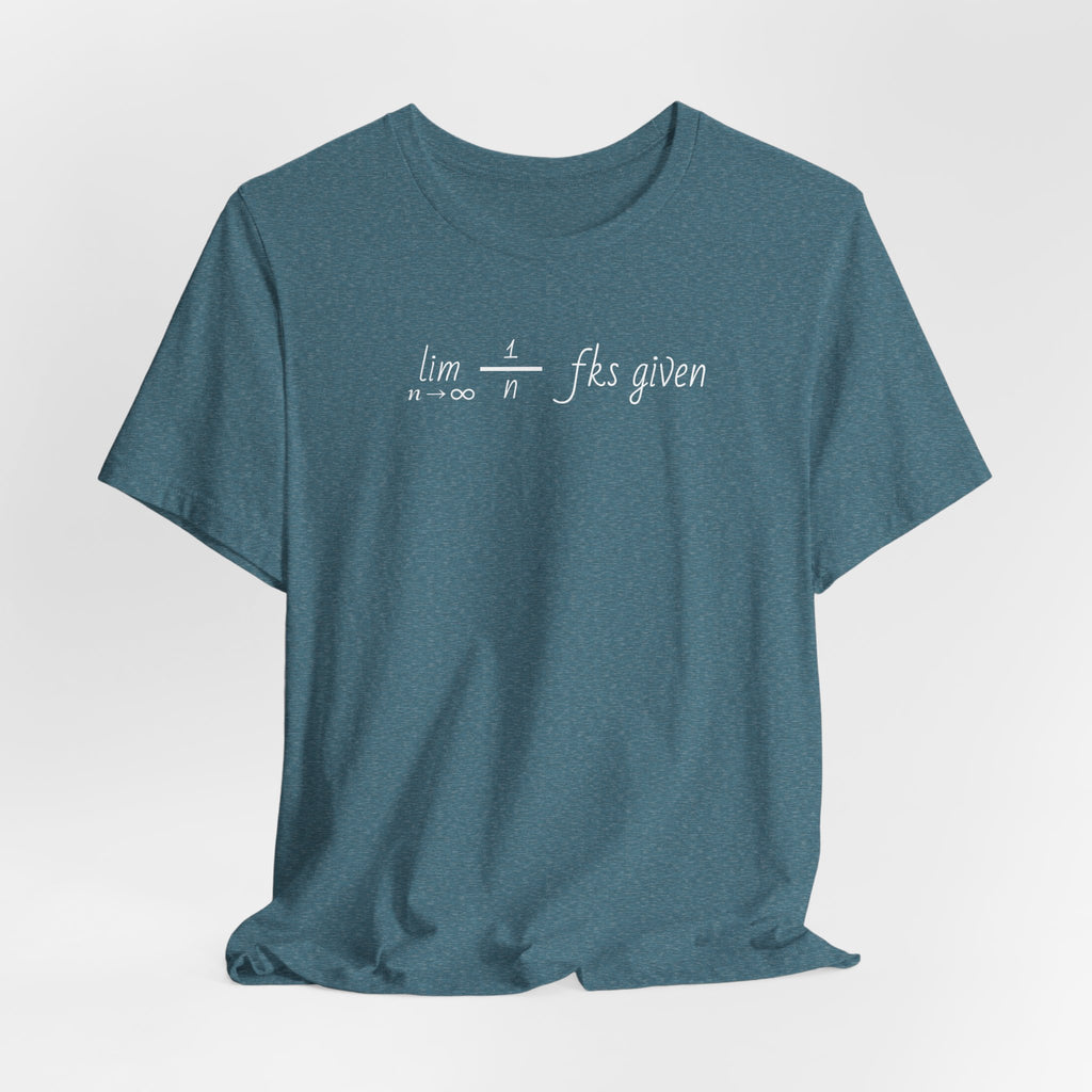"Zero Fks Given" Limit Equation T-Shirt | Shirts for bad*ss nerds
